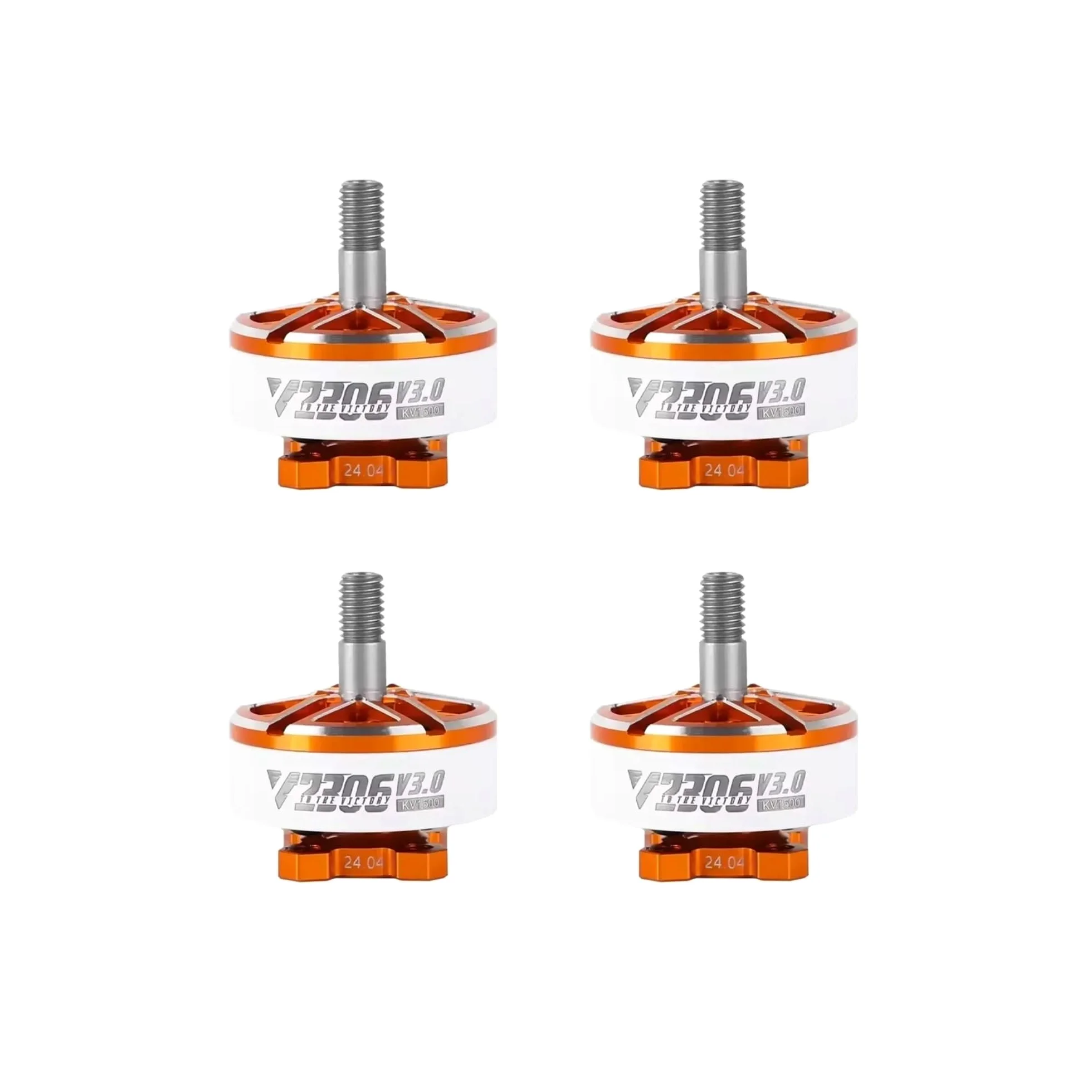 Motore Brushless V2306 V3 30000 RPM per Drone FPV Racing Freestyle | Potenza 30000 RPM, metallo resistente, dissipazione 105°C, compatibile 2306, per piloti 14+(4pcs V2306 V3 KV1500)
