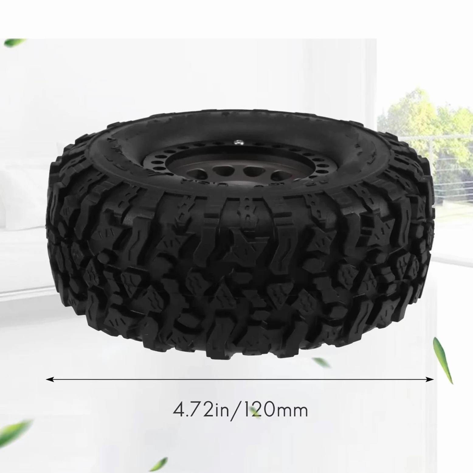 Compatibile Con Traxxas Per TRX4 Per TRX6 Per Axial Per SCX10 RR10 1/10 RC Crawler Car Parts 4 Pezzi In Metallo 2.2 Beadlock Cerchioni Pneumatici Set Accessori RC