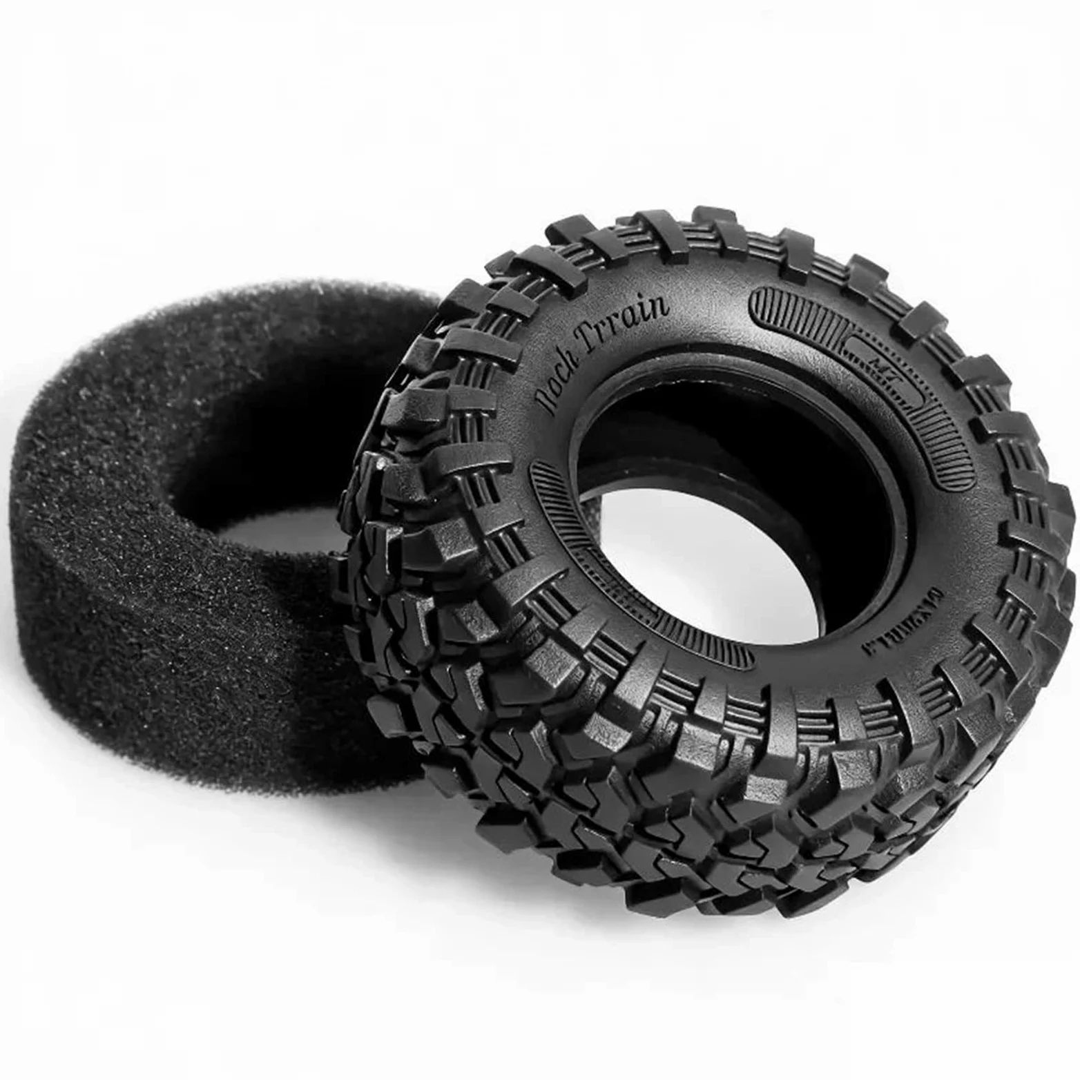 Per Trx4m Per Axial Per Scx24 Trxs Ax24 1/18 1/24 Rc Auto 4 Pezzi 1.3In Pneumatici Cingolati Morbida Gomma Appiccicosa Diametro Esterno 64mm Ricambi Modellini RC