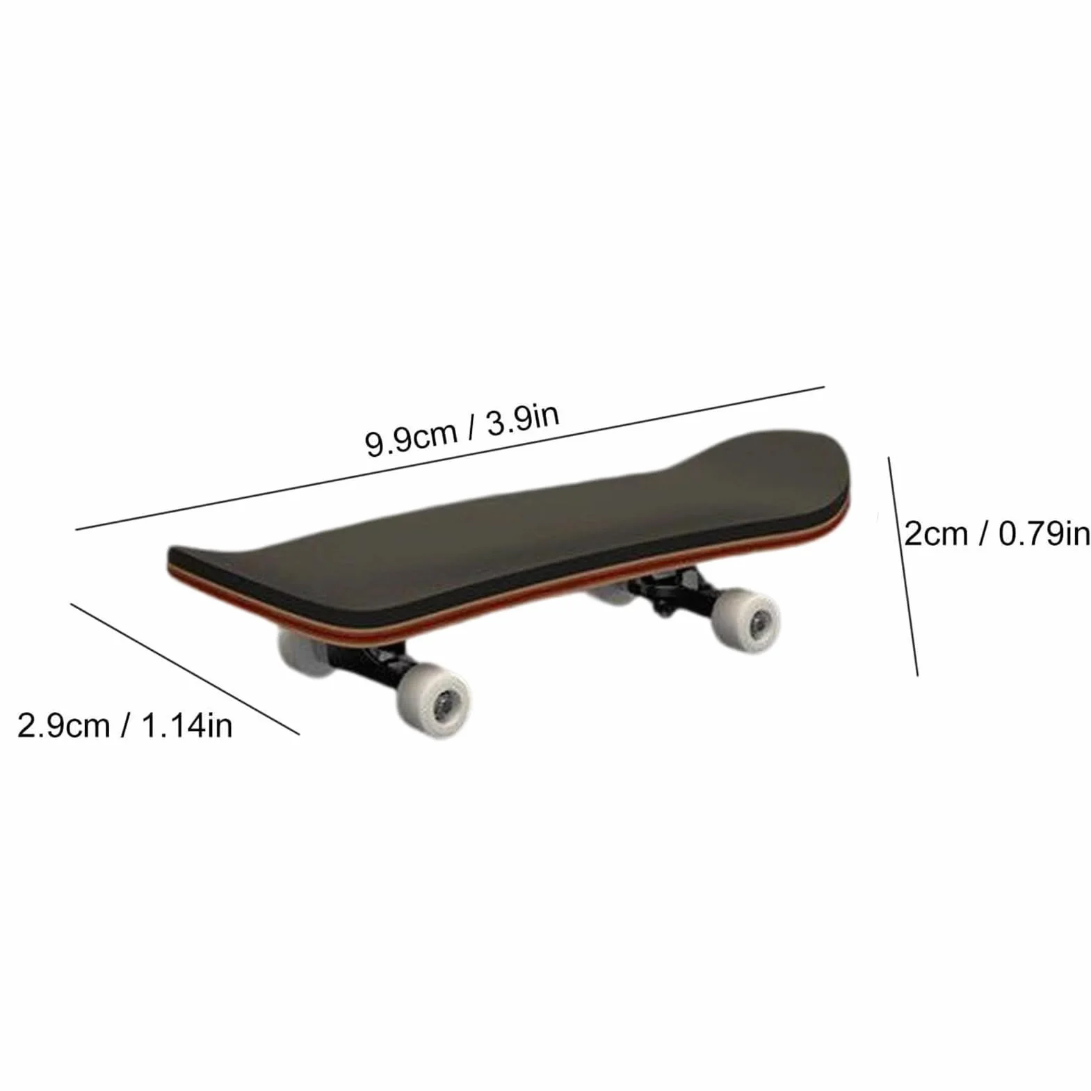Finger Skateboards - Wood Fingertip Game, Anti Slip PU Mat Wood Skateboard Party Favors, Hand Skateboard, Mini Handheld Board For Boy Girl Student Adult Desktop Ornament Bedside Dorm Apartment