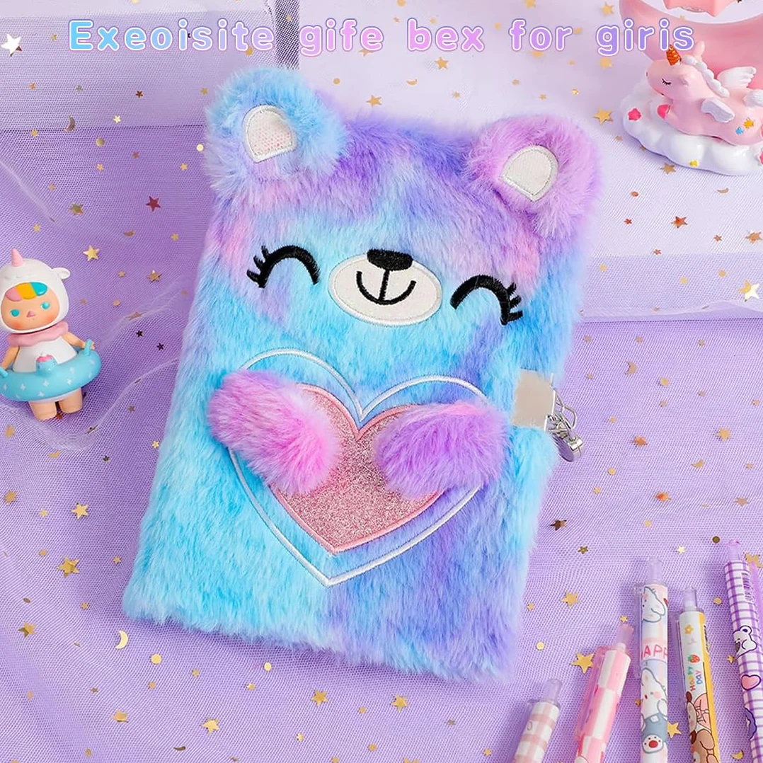 Diario in Peluche per Bambine A5 160 Pagine