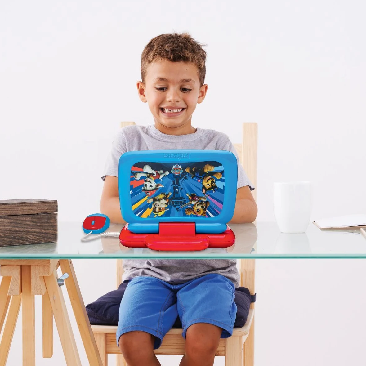 Lexibook, Paw Patrol Bilingual Talking Educational Laptop 40 Attività, Inglese Tedesco, Computer di apprendimento delle lingue, Storie animate, Metodo di lettura, Blu/Rosso, JC398PAi3LXB