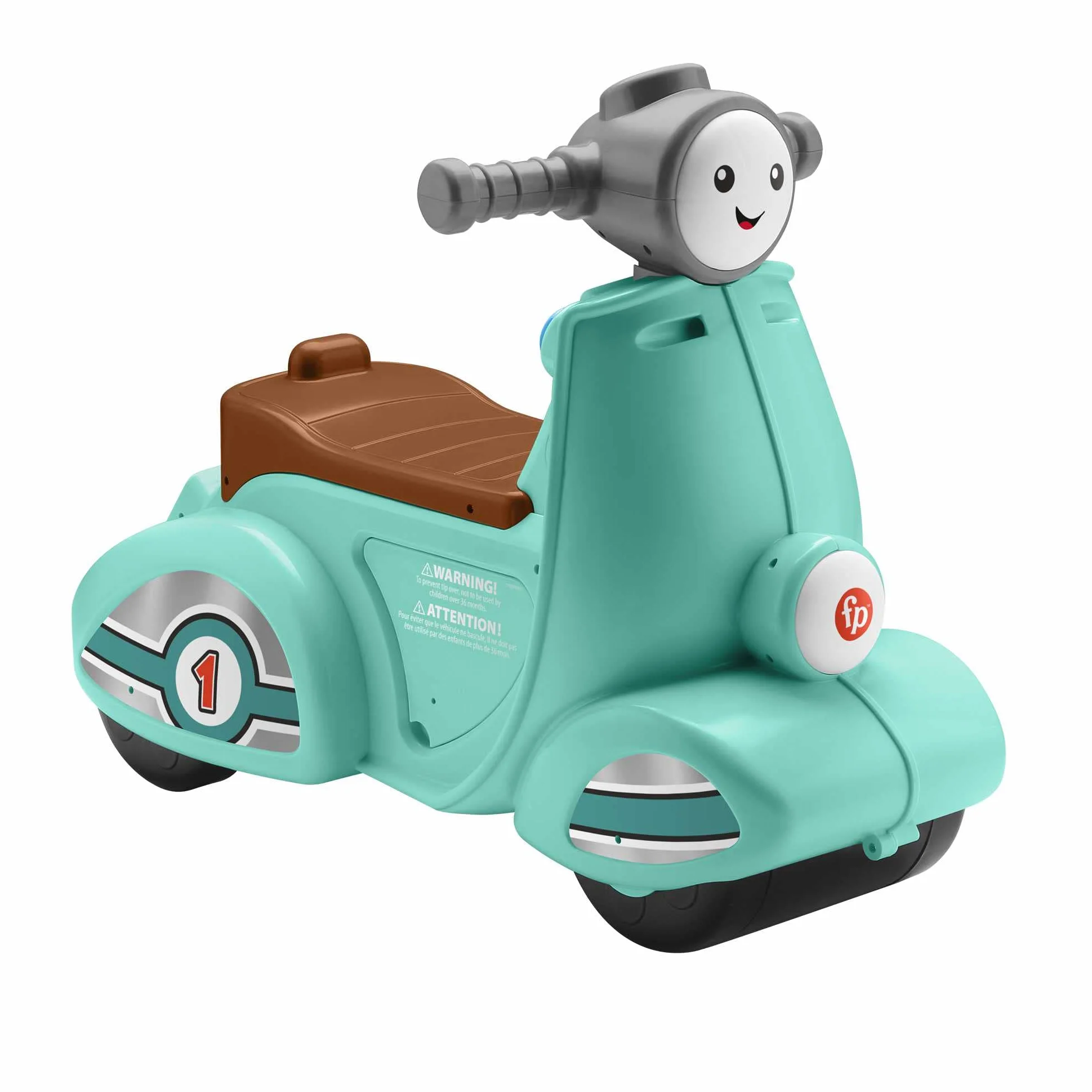 Fisher-Price Ridi & Impara Smart Stages Scooter Giocattolo cavalcabile Primi Passi Multilingue Bambini 12+ Mesi HMV76