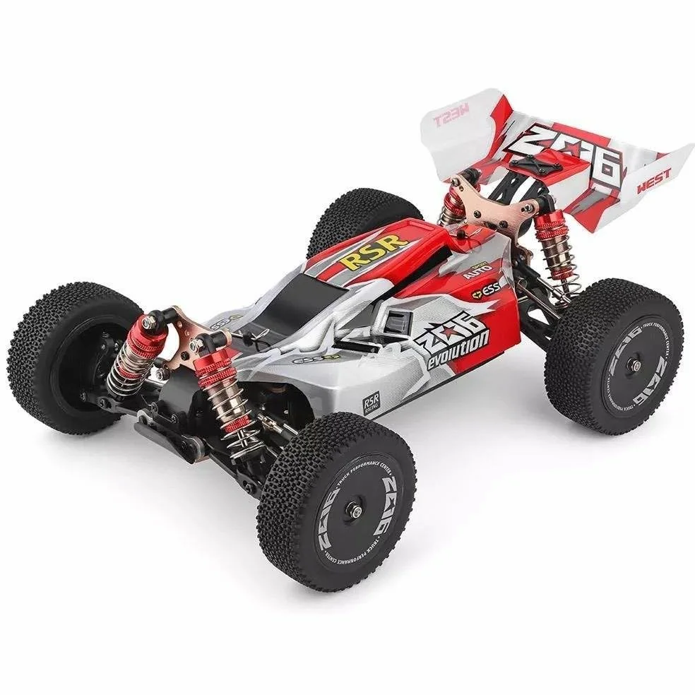 Goolsky XKS 144001 - Automobile telecomandata 60 km/h ad alta velocità 1/14 2,4 GHz Buggy 4WD RC Auto da Corsa All Terreno a Deriva RTR (Verde)