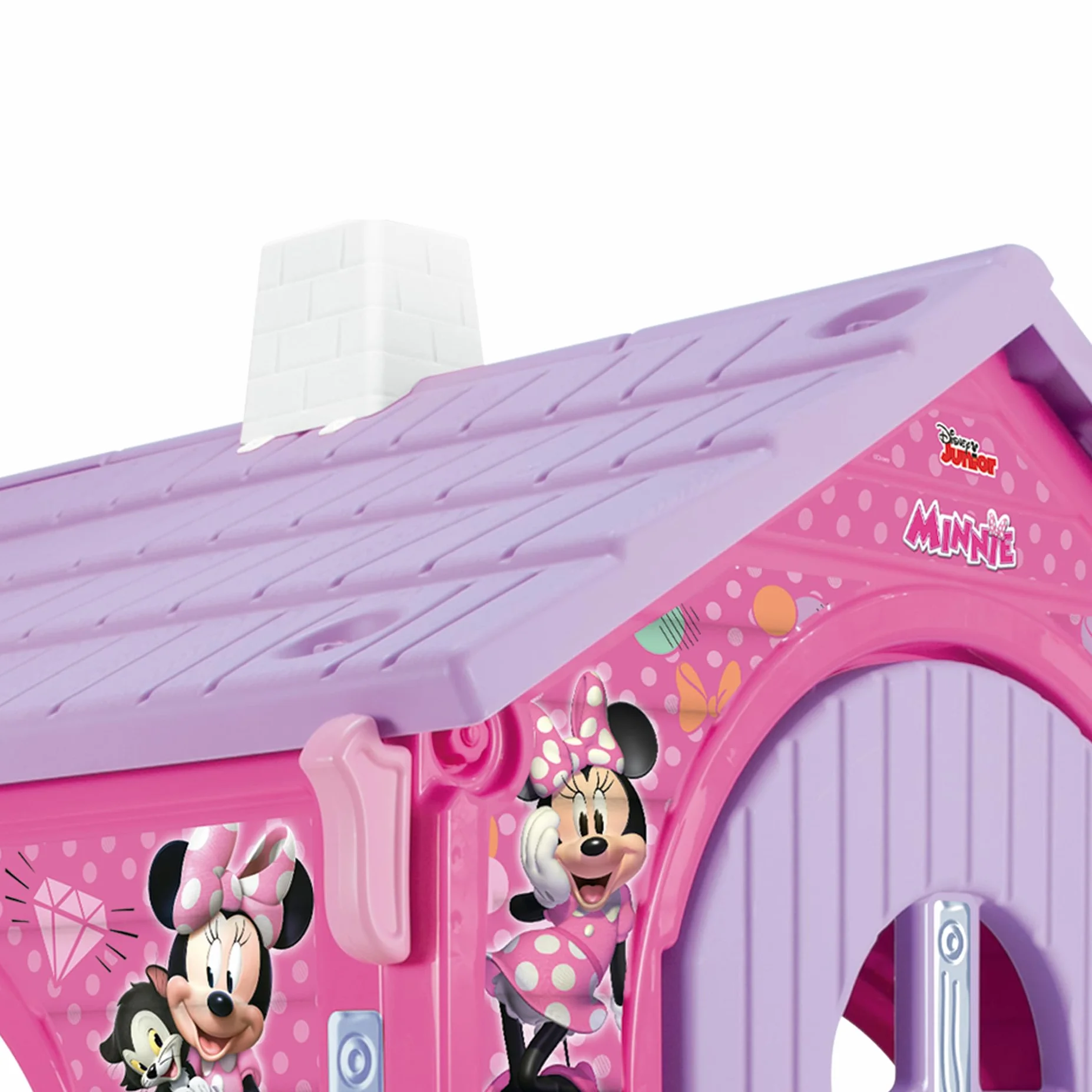 Casetta Bambini Minnie Mouse INJUSA Dai 3 Anni Rosa E Lilla Con 3 Porte 1 Finestra Plastica Resistente Ufficiale Disney Cabina Esterno Giardino Stimola Fantasia Facile Da Montare Bimba