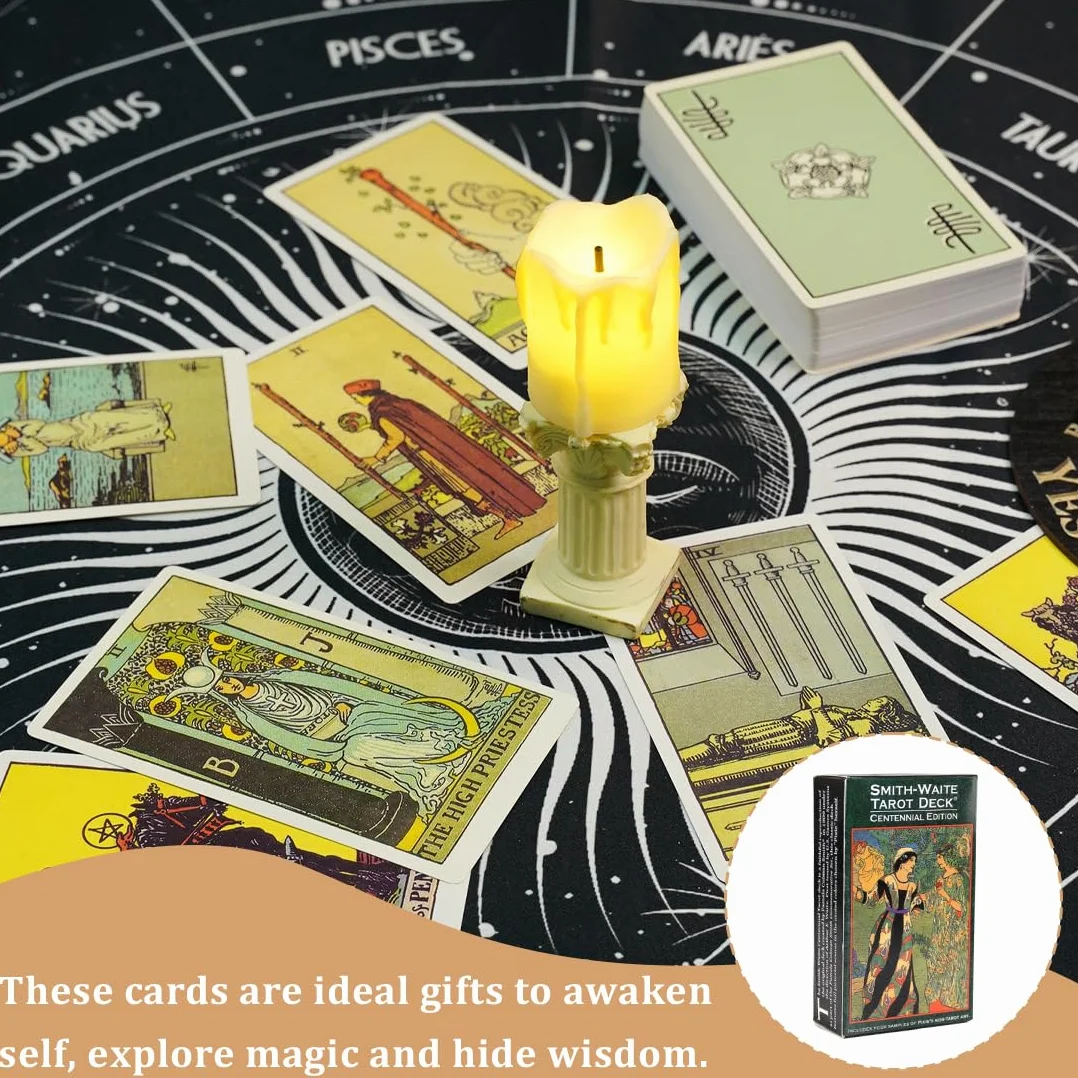 78 Classici Tarocchi Divinazione Tarocchi, per principianti giocattolo di divinazione carte dei tarocchi olografiche carta di divinazione del destino
