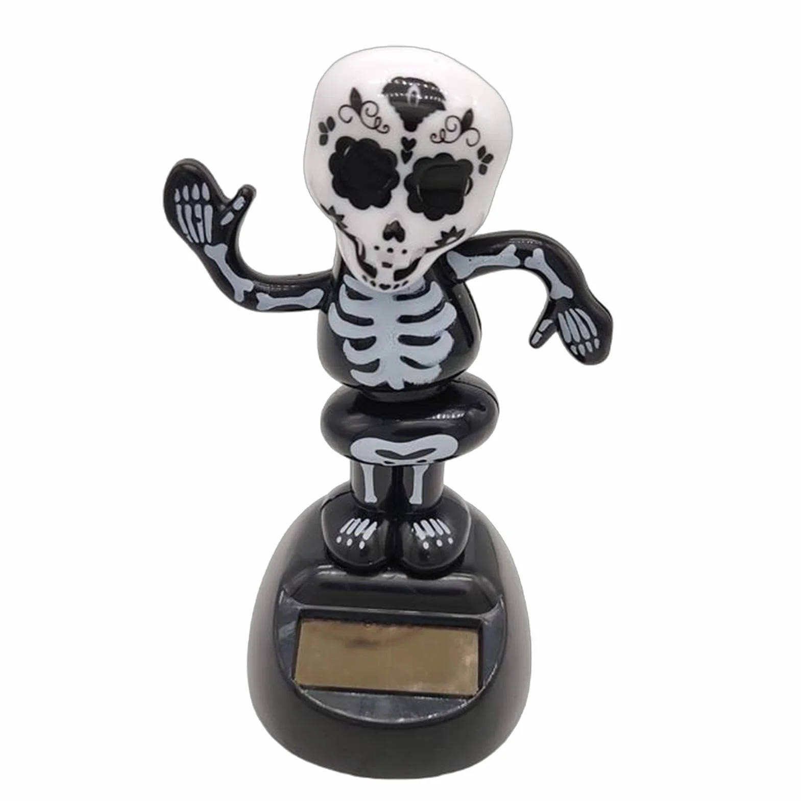 Generico Scheletro Di Auto Ad Energia Solare - Ornamento Di Scheletro Per Cruscotto 'auto | Figure Danzanti Solari | Giocattoli Per Cruscotto Auto In Movimento