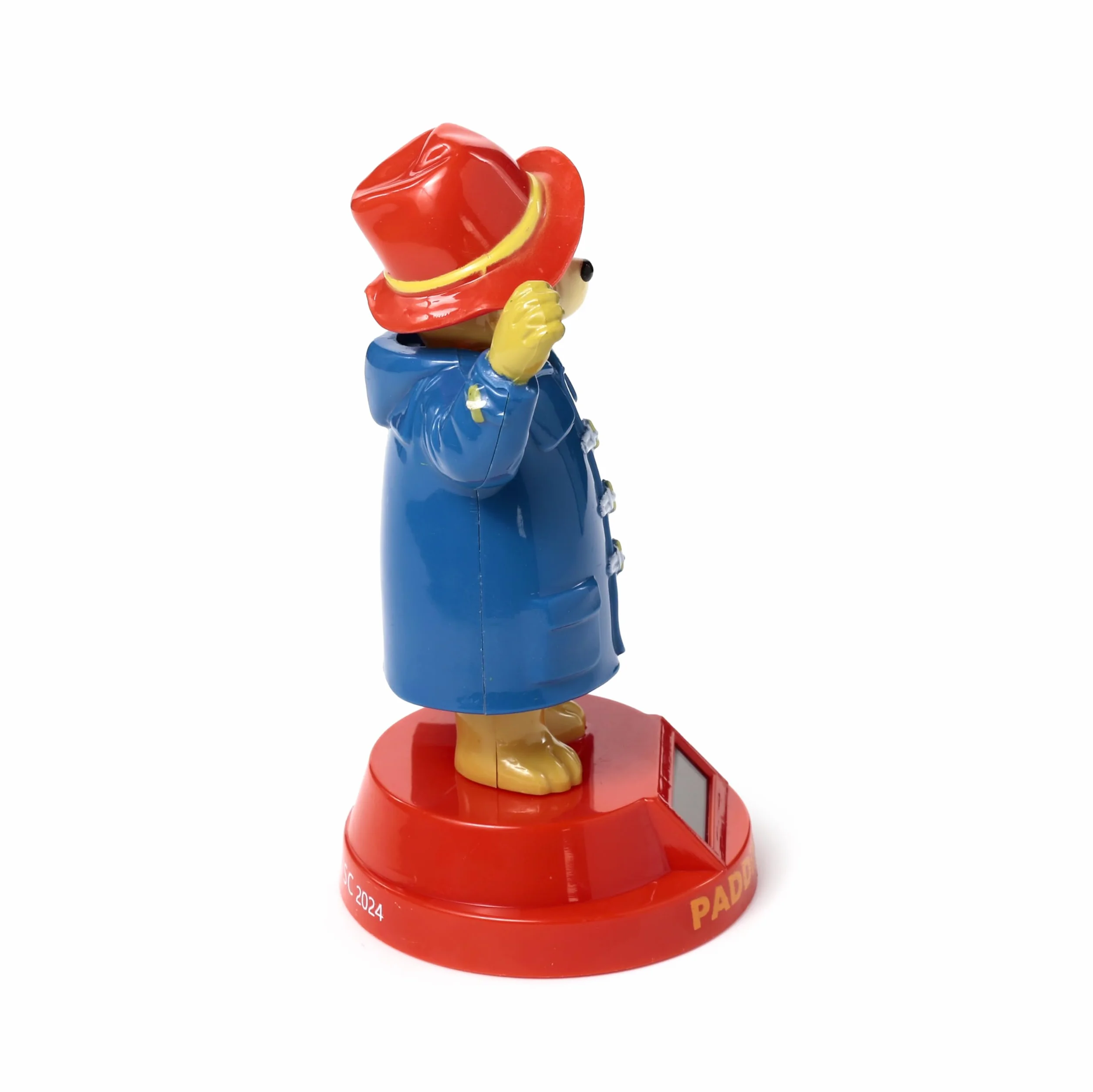 Puckator Solar Pal di Orso Paddington - Statuetta Ballerina ad Energia Solare, Cappotto blu, Base Rossa, Licenza Ufficiale