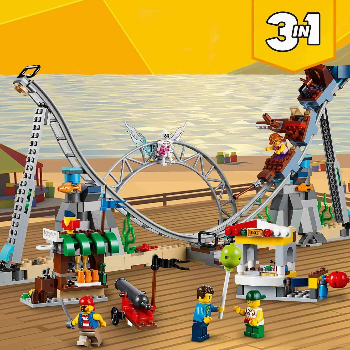 Lego Creator Montagne Russe dei Pirati,, 31084