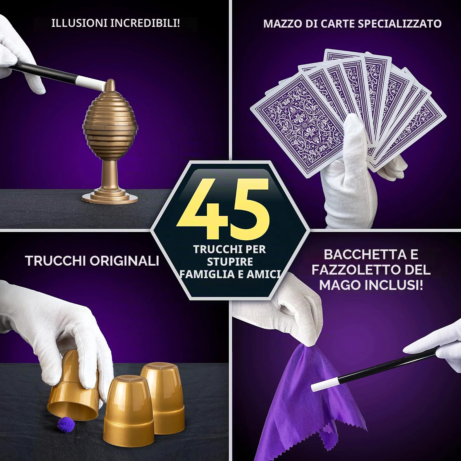 National Geographic Kids Magic Set - 45 trucchi magici per bambini da eseguire con istruzioni video passo passo per ogni trucco fornito da un mago professionista, giocattoli per ragazzi e ragazze