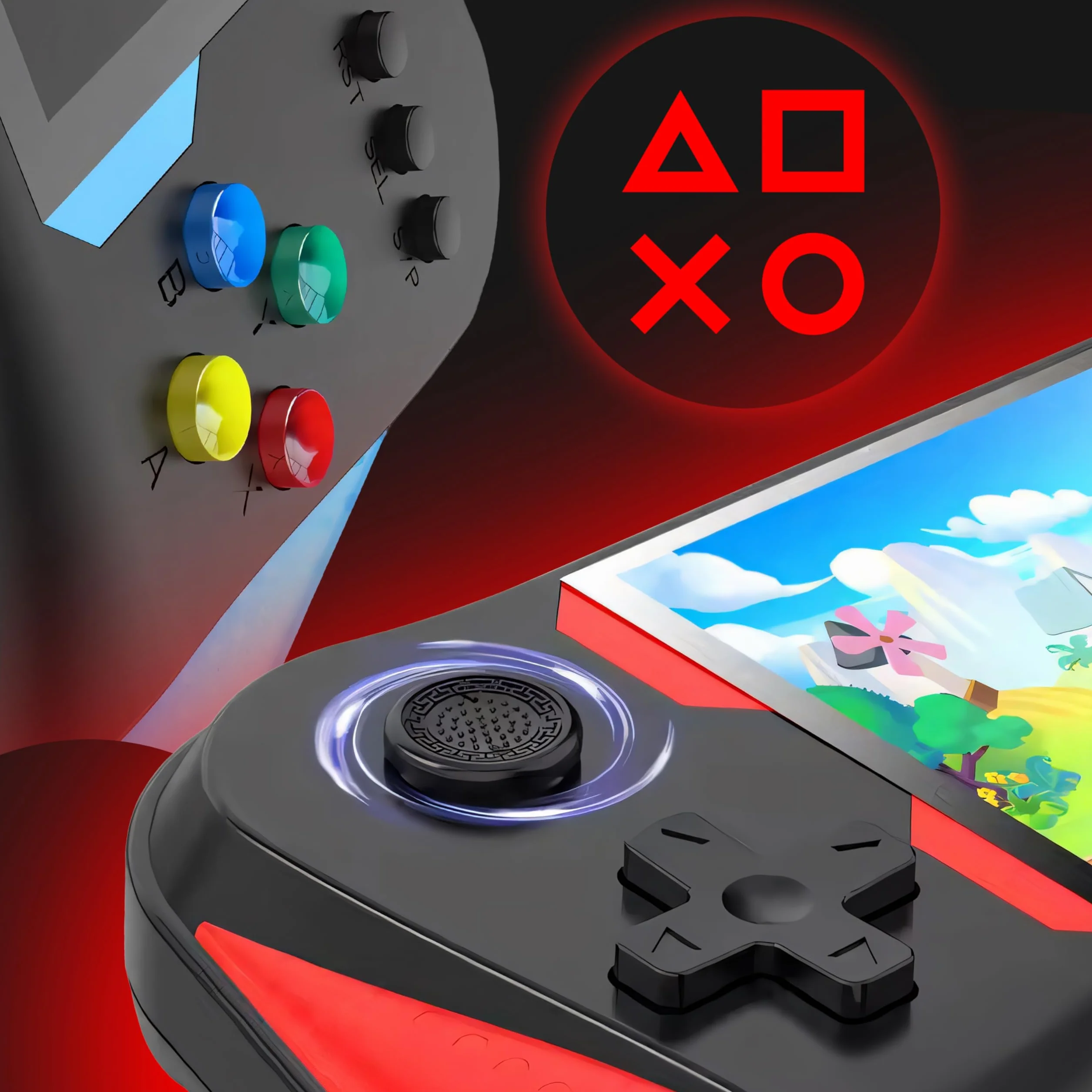Retoo Console di gioco portatile retrò con display LCD 3,5 pollici, per due giocatori con 500 giochi classici, batteria 1200 mAh, schermo, console per videogiochi retrò per bambini, console da gioco