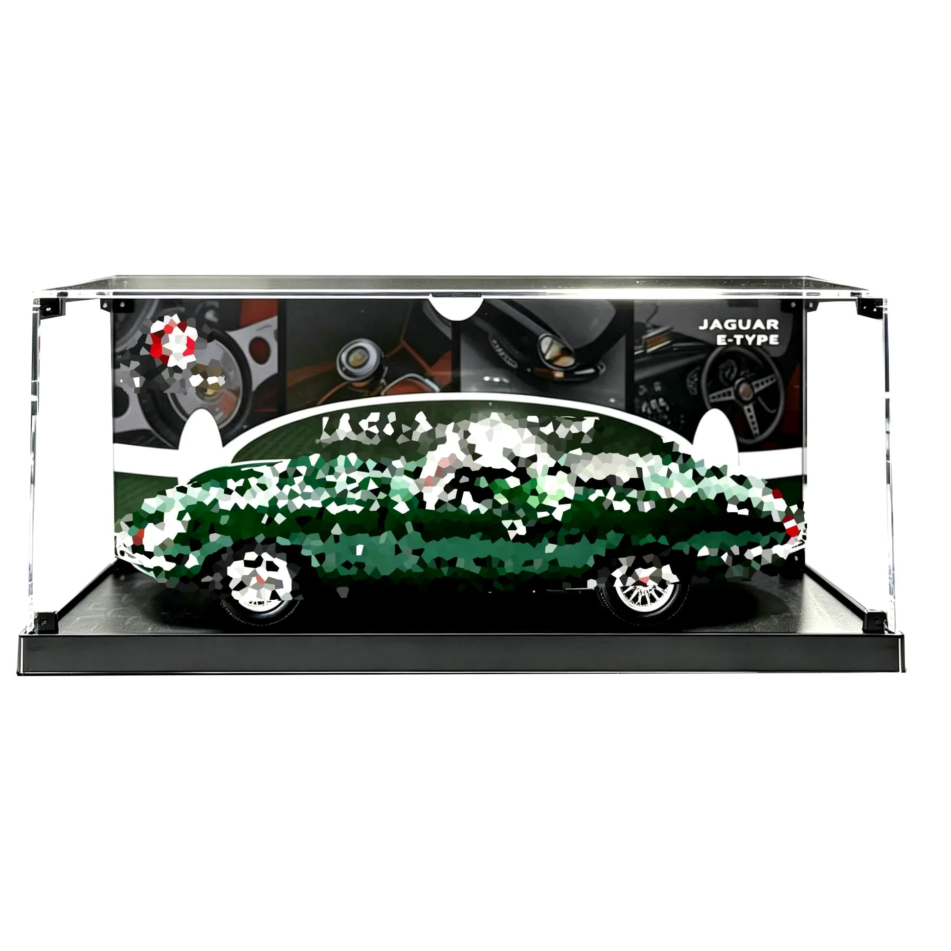 Vetrina in acrilico, per set auto Le-go 11381 | Scatola antipolvere da vetrina, per la casa, compatibile con auto 11381 (solo scatola)