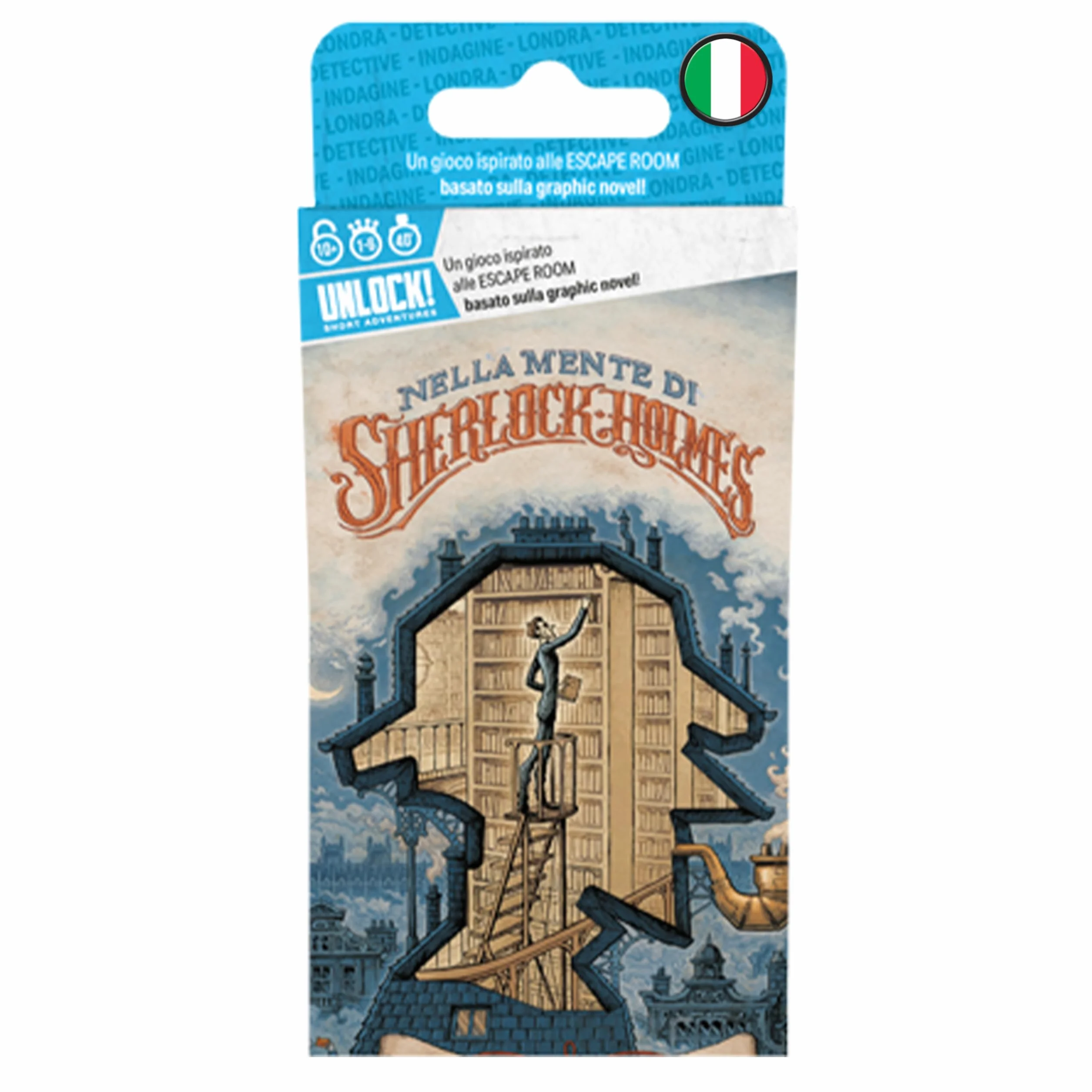 Asmodee Unlock! Short Adventures Nella Mente di Sherlock Holmes Gioco da Tavolo Enigmi 10+ Anni 1-6 Giocatori