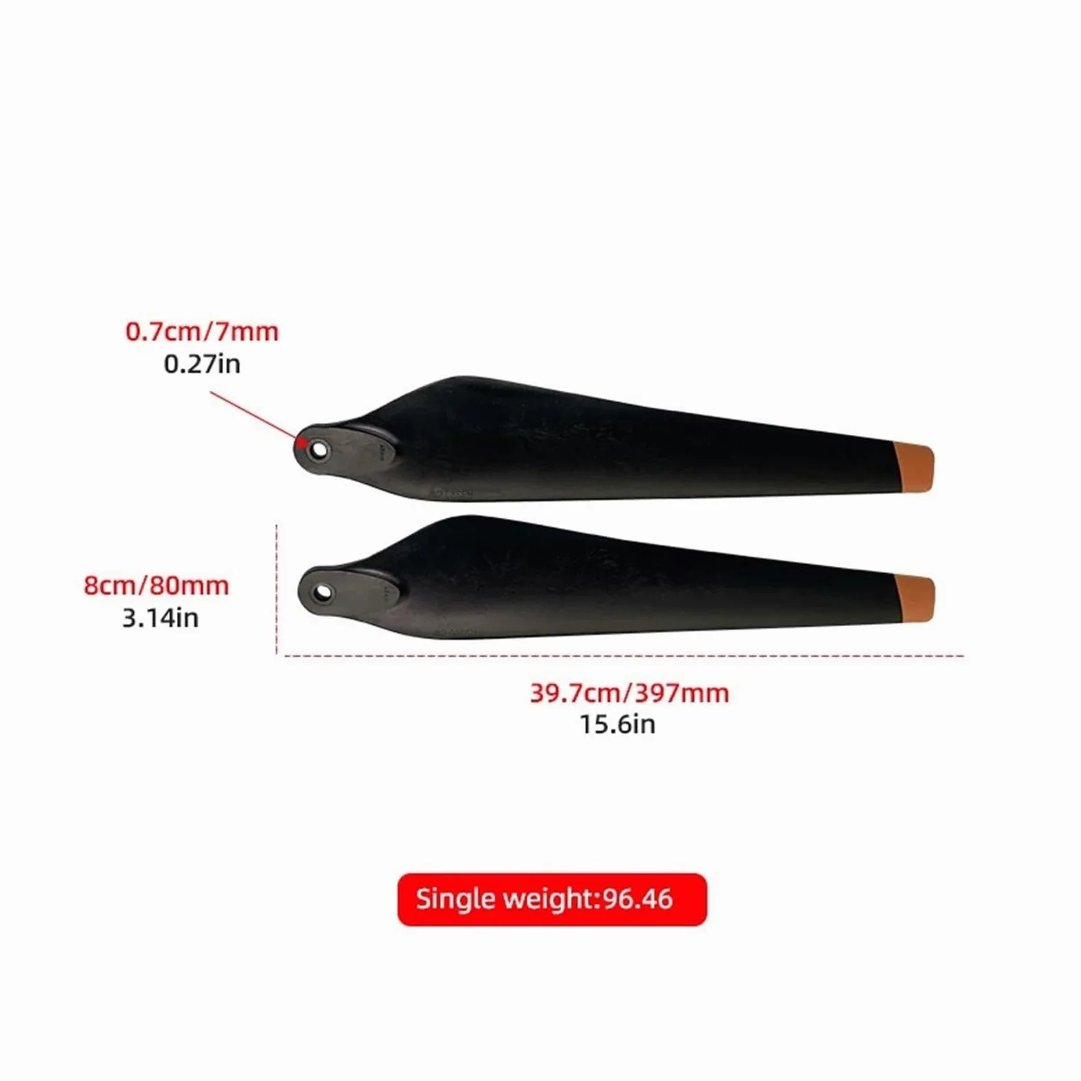 3390 Eliche Pieghevoli for Droni Industriali | For la manutenzione delle attrezzature dei droni(2pcs CW and 2pcs CCW)