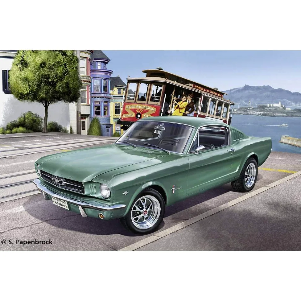 Revell 07065-1965 Ford Mustang 2+2 Fastback Kit di Modello in Plastica, Scala 1:24