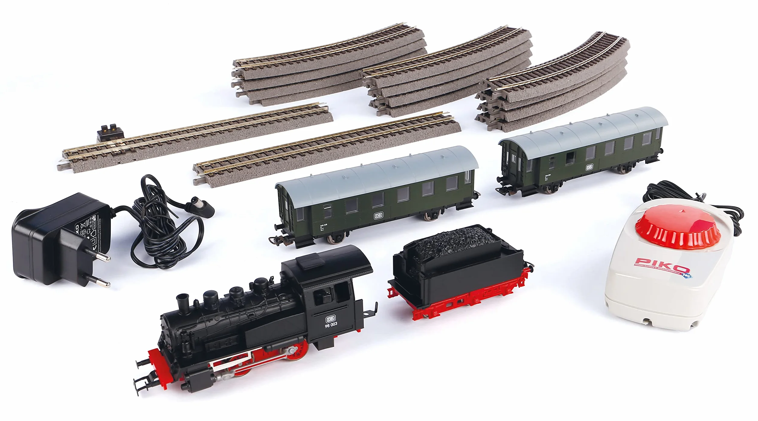Piko 57112 Kit iniziale H0 letto treno passeggeri DB flok a vapore tender due corsia