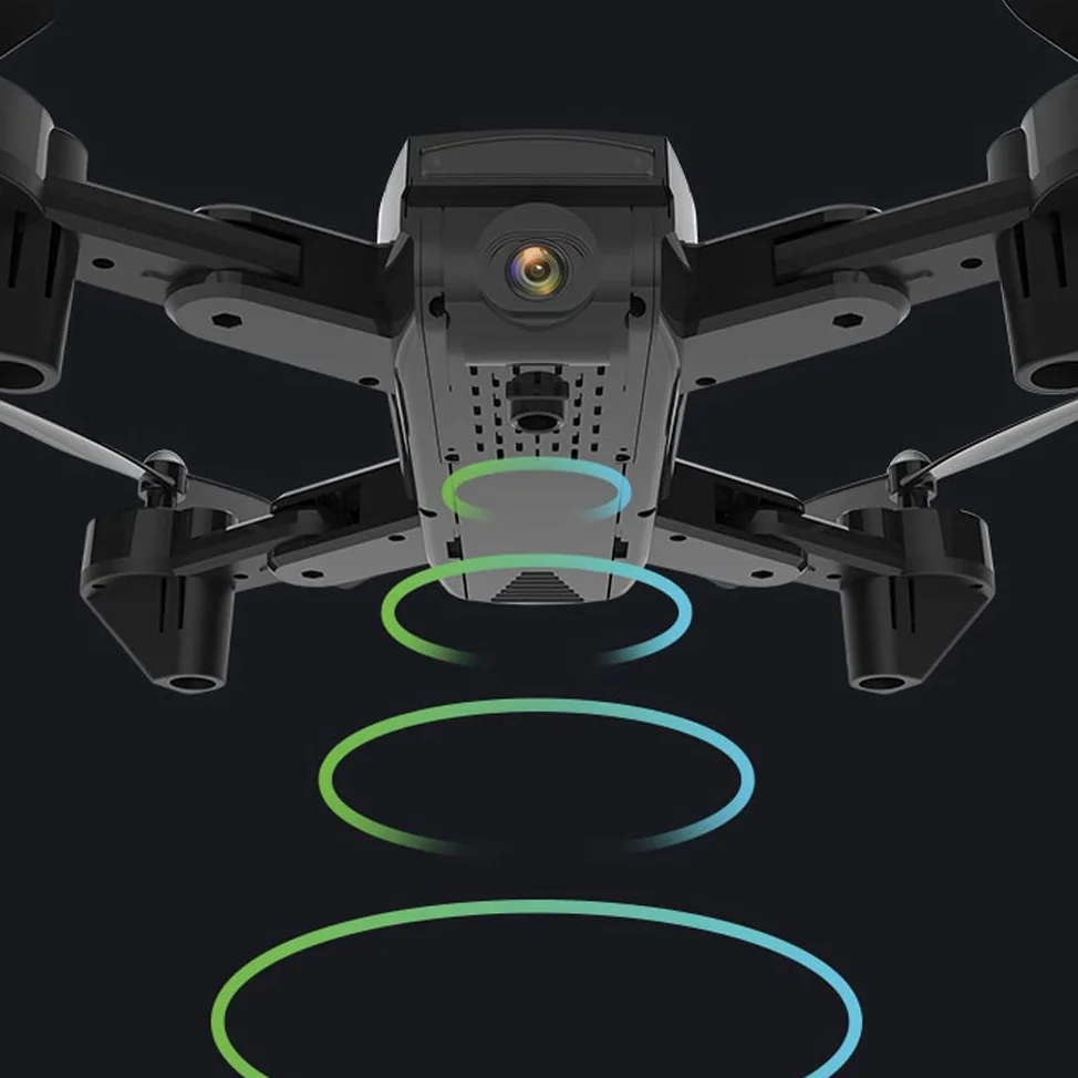 Drone con fotocamera 1080P HD, mini drone RC pieghevole per regalo per bambini Quadcopter tascabile portatile, regolazione della velocità di avvio con una chiave, capovolgimenti 3D, luce a LE