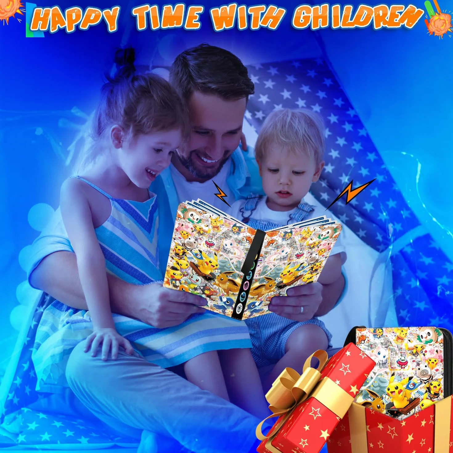 Album da collezione per carte, 50 pagine, capacità di 400 carte, album per carte da collezione, raccoglitore per carte, portacarte portatile e impermeabile, libretto per collezione di carte, regalo