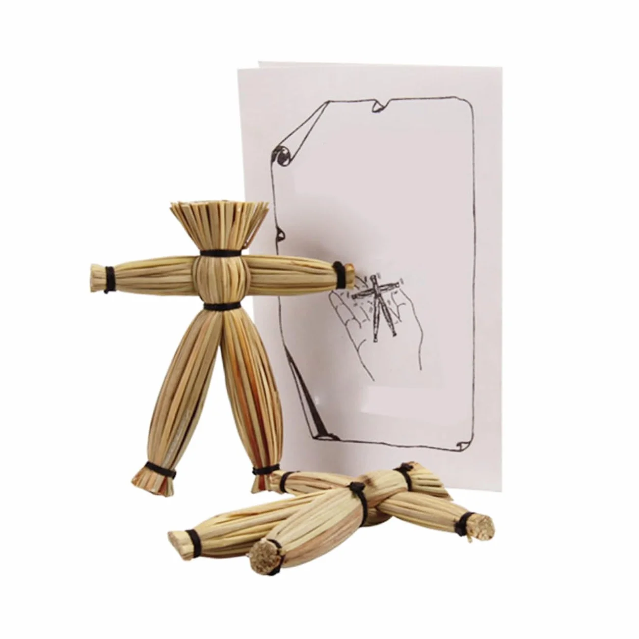 ORFOFE 2 Pezzi Bambola Magica Spaventapasseri Giocattolo Trucco Spaventoso per Halloween Facile da Usare Prop Decorativo per Scherzi e Feste