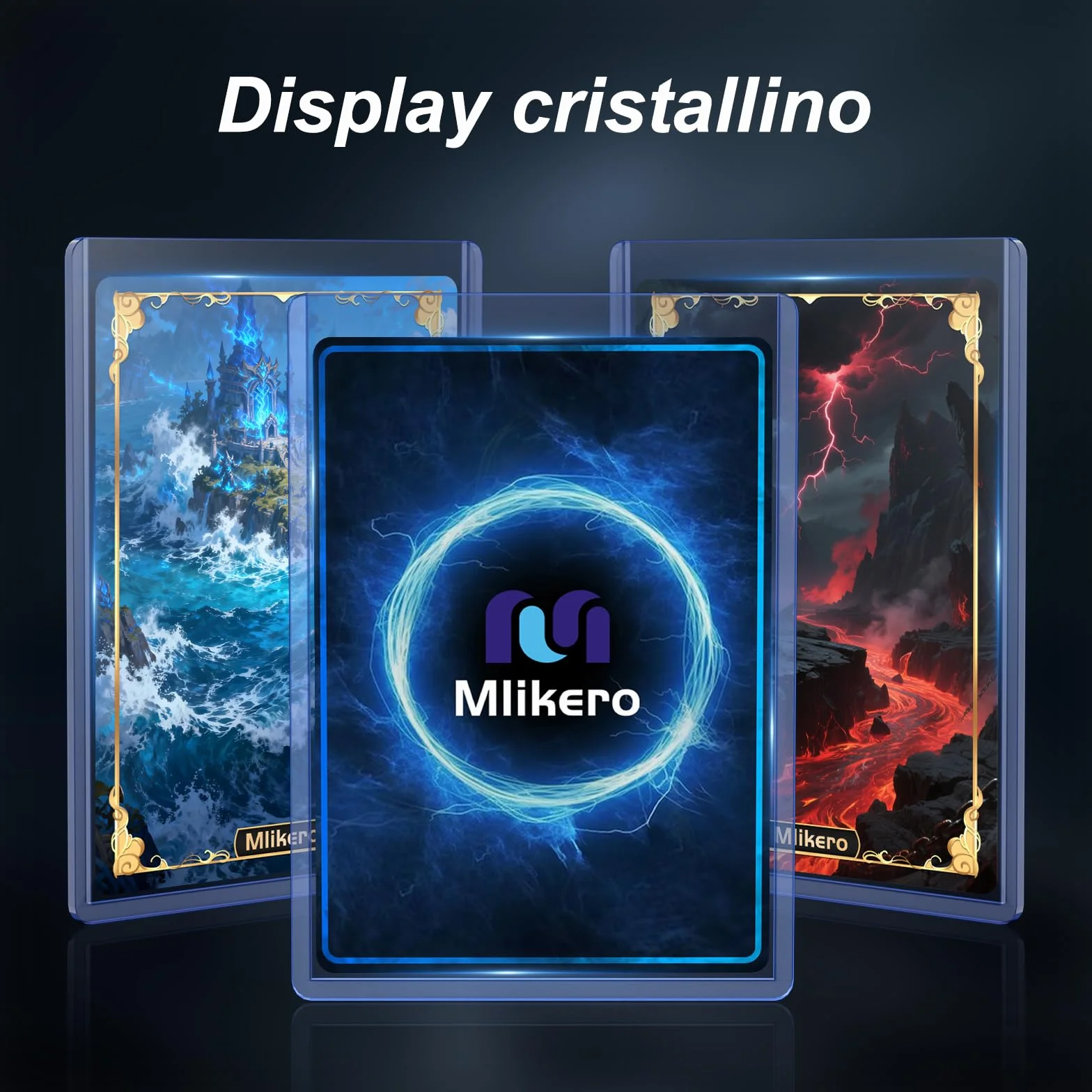 Mlikero 400 Bustine Protettive, Rigidi Card Sleeves Bustine Carte, Protezione per le Carte Collezionabili, 3x4 Pollici (200 Sleeves Rigide + 200 Sleeves Trasparenti)