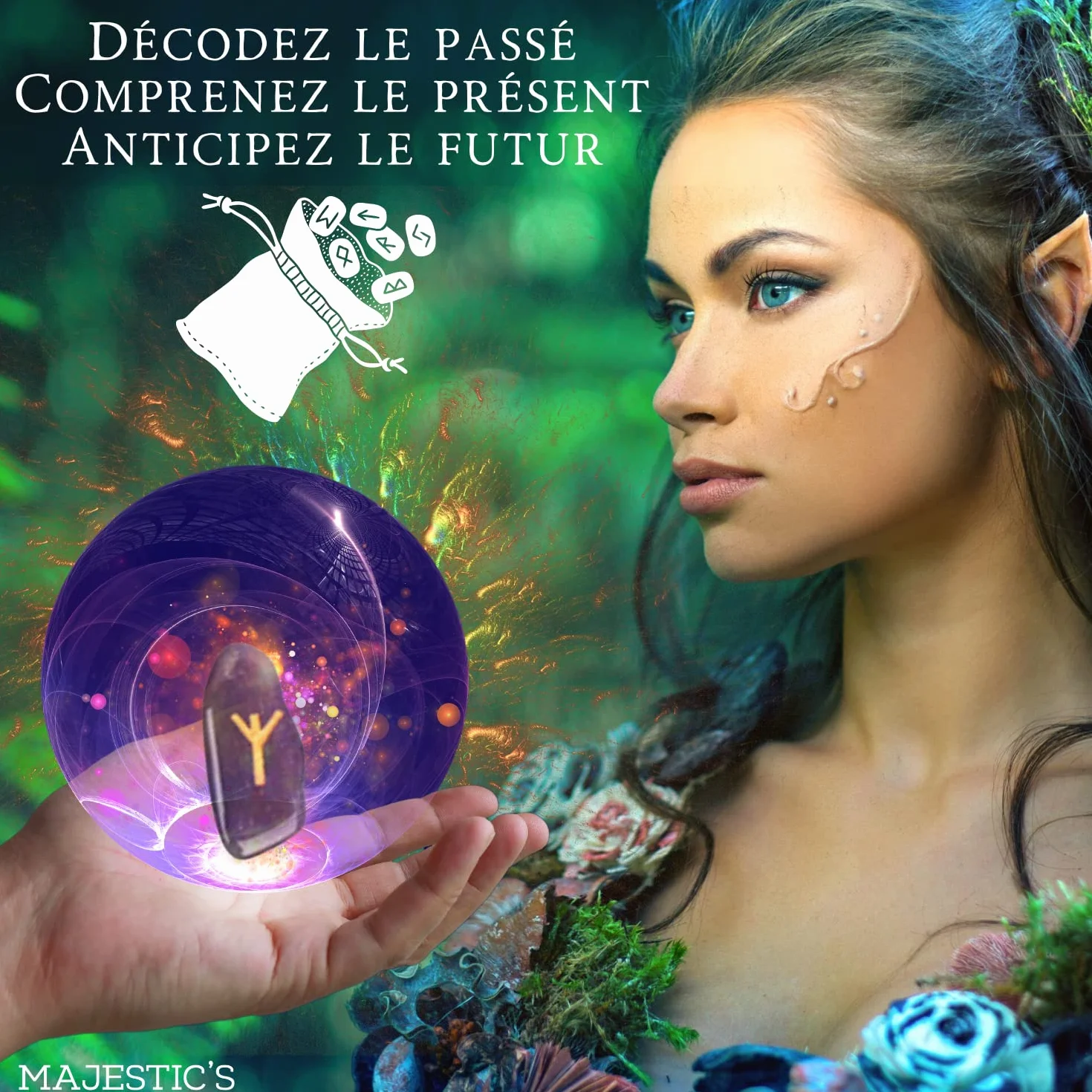 Avventurina Verde Rune Celtiche Vichinghe Set 25 Pietre Lucide Semi Preziose Incise 2x1 cm Futhark per Divinazione Cartomanzia