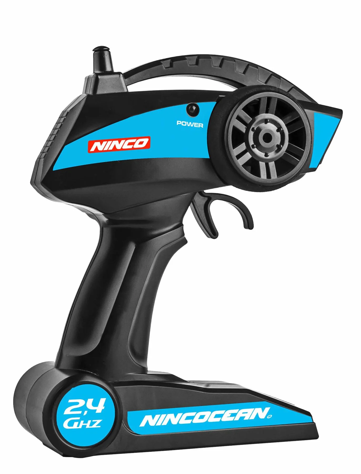 Ninco - NincOcean Polizia | Barca telecomandata con ampio angolo di rotazione e 2 motori | Dimensioni: 24 x 9 x 8 cm | Solca le acque con questa bestia acquatica | A partire dai 6 anni (NH99032)