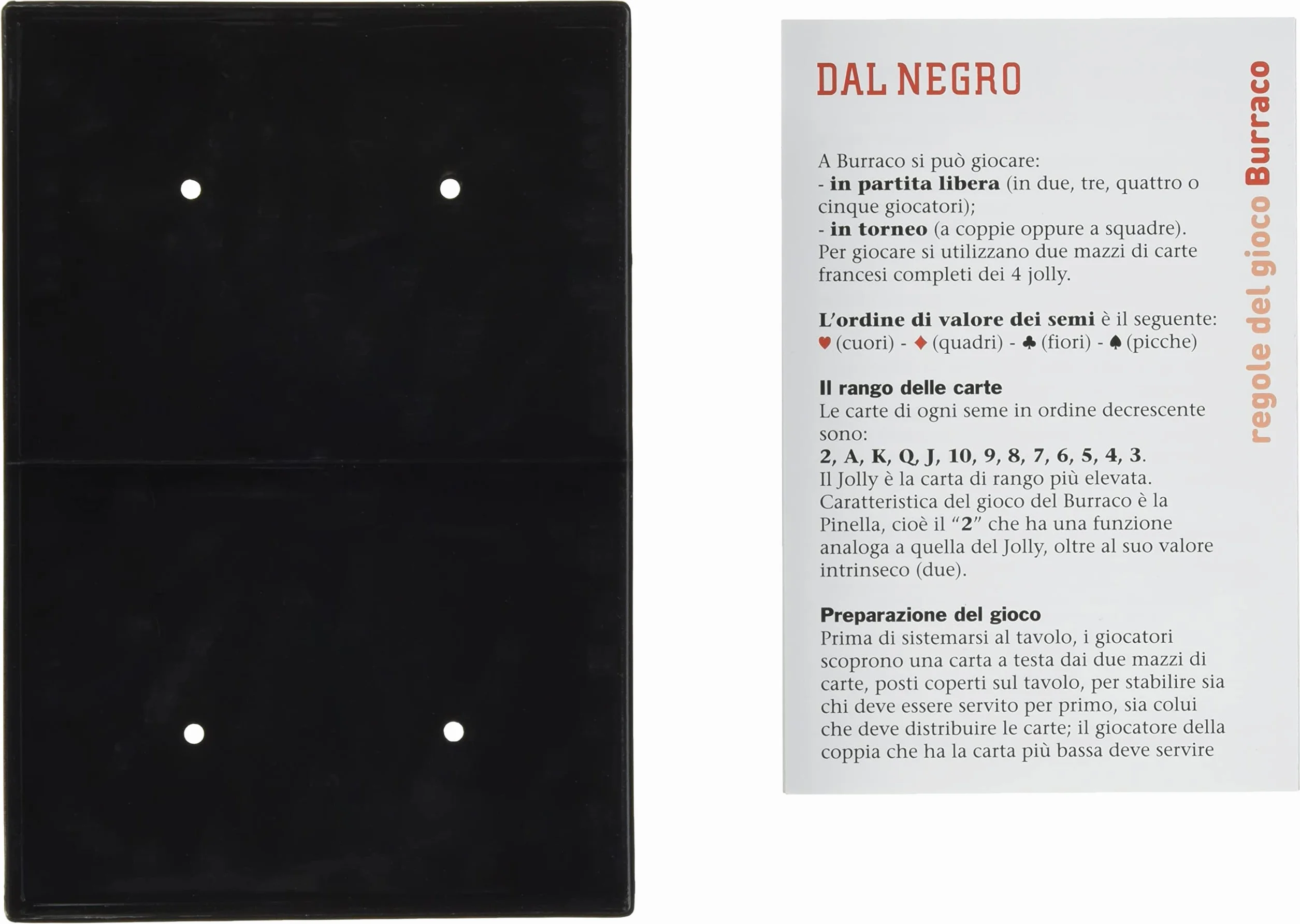 Dal Negro-Dal Negro-90078 Burraco Italia, Carte da Gioco, Multicolore, 822041, a partire da 14 anni
