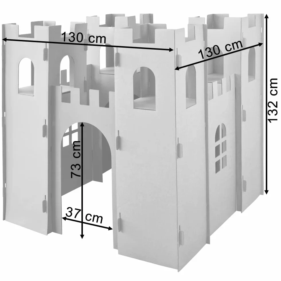 Kingpower Casetta per Bambini Castello del Cavaliere Gioca Castello Artigianato Scatola Castello casa di Cartone casa di Cartone casa dei Bambini per colorare