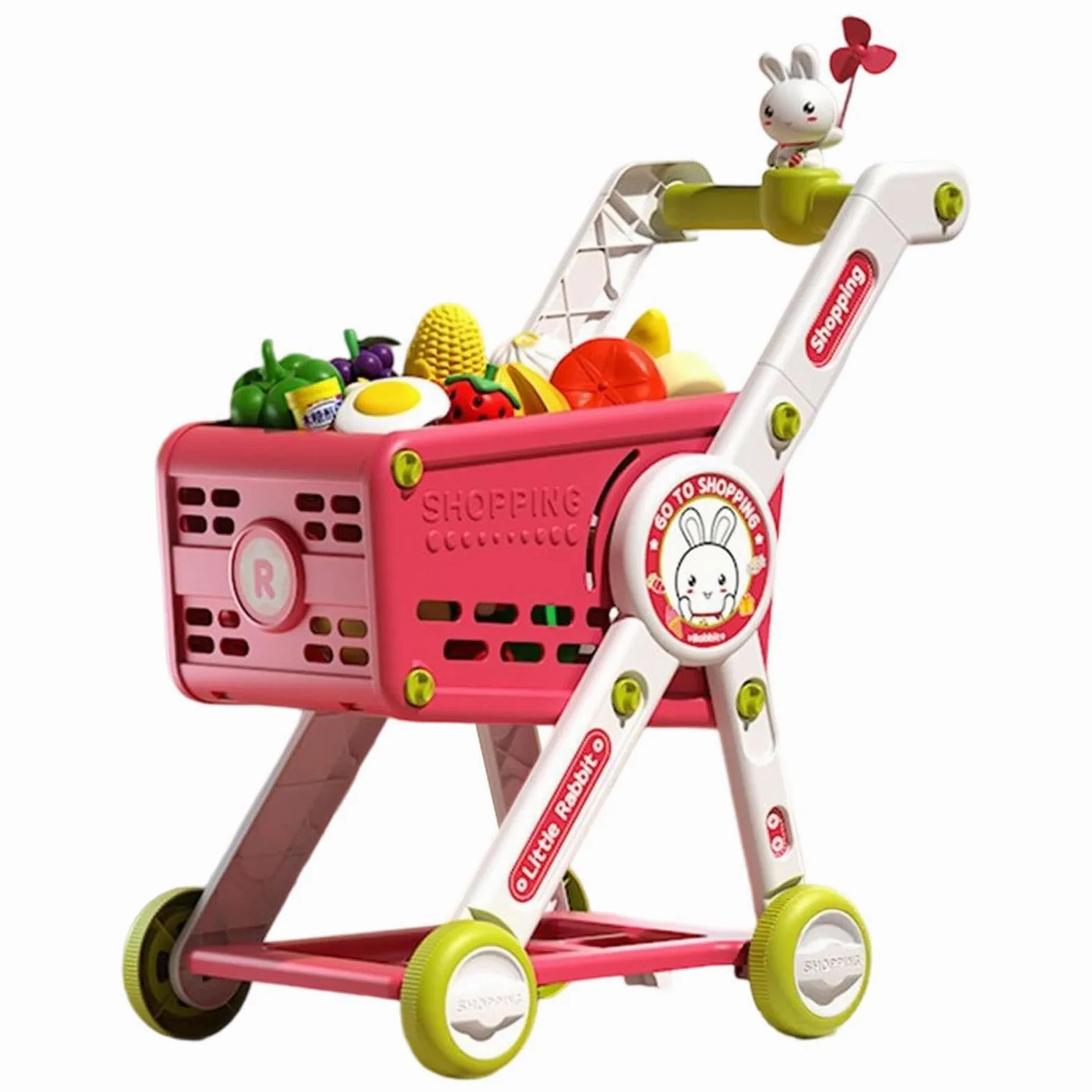 Carrello Spesa Bambini Cucina Finti Educativi Interattivi | Set Carrello Spesa Finti Cucina Finti Per Bambini E Bambine, Compleanno E Vacanze