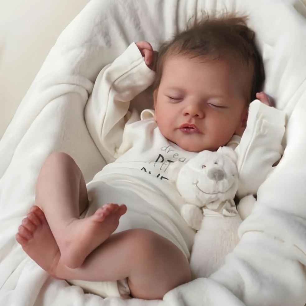 Bambole Reborn - Bambole Reborn Femmina 50cm, Bambola Neonata Realistica con Corpo Morbido, con Vestiti e Accessori per Bambini dai 3+