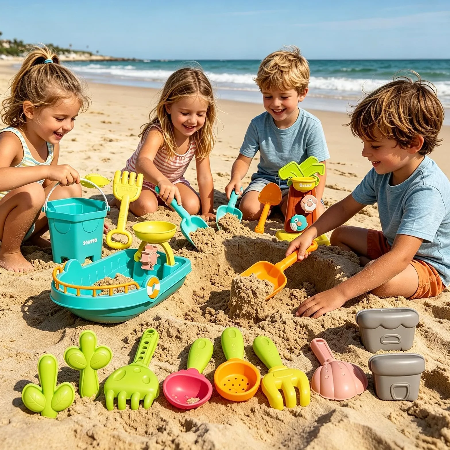 Giocattoli da Spiaggia ai Bambini Divertente Strumento di Scavo ed | Giochi da Spiaggia adatto soprattutto per esterno, piscina, acqua, nuoto, immersioni, vacanze estive,