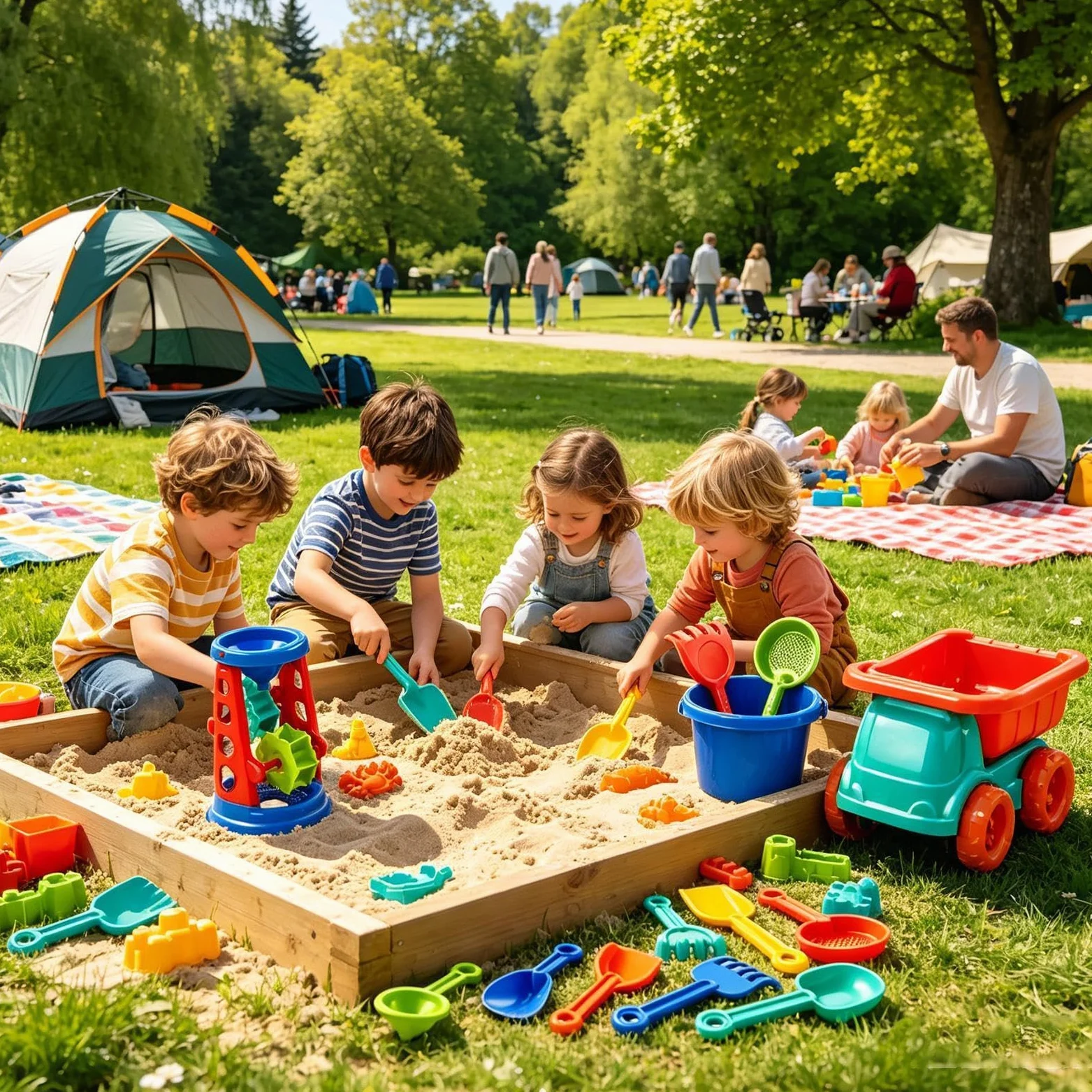 Giocattoli da Spiaggia con Sabbia di Sabbia all'Aperto | Set di Giochi da Sabbia per le Vacanze Estive Viaggi in Località di Mare Resort Giardino Cortile e per Bambini e Bambine da