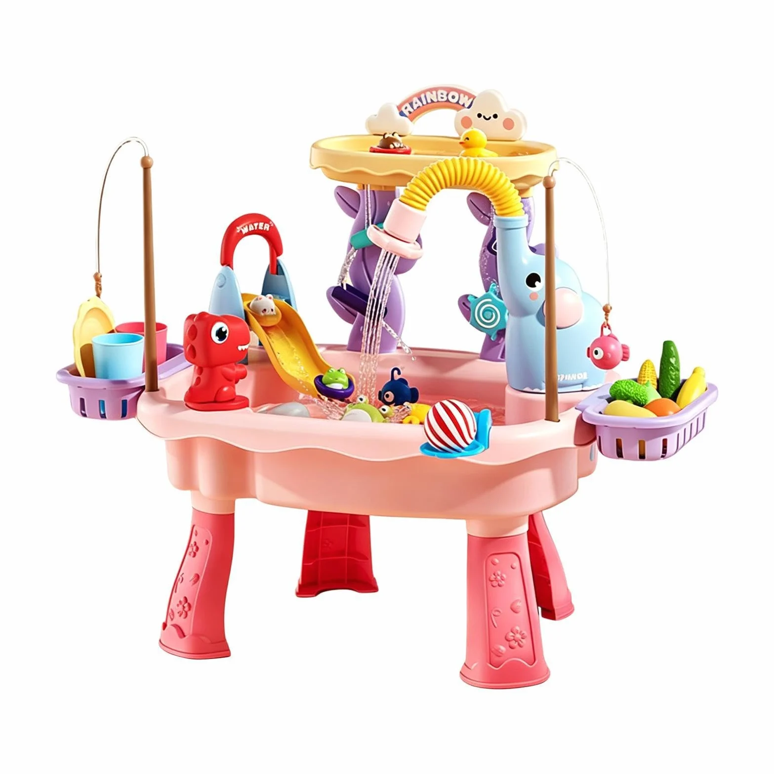 Tavolo Acquatico con di Pesca | Tavolo E Attività Per Bambini per , Spiaggia, , Campeggio, Patio, Asilo , Scuola Materna, Bambini e Bambine Età 4-8