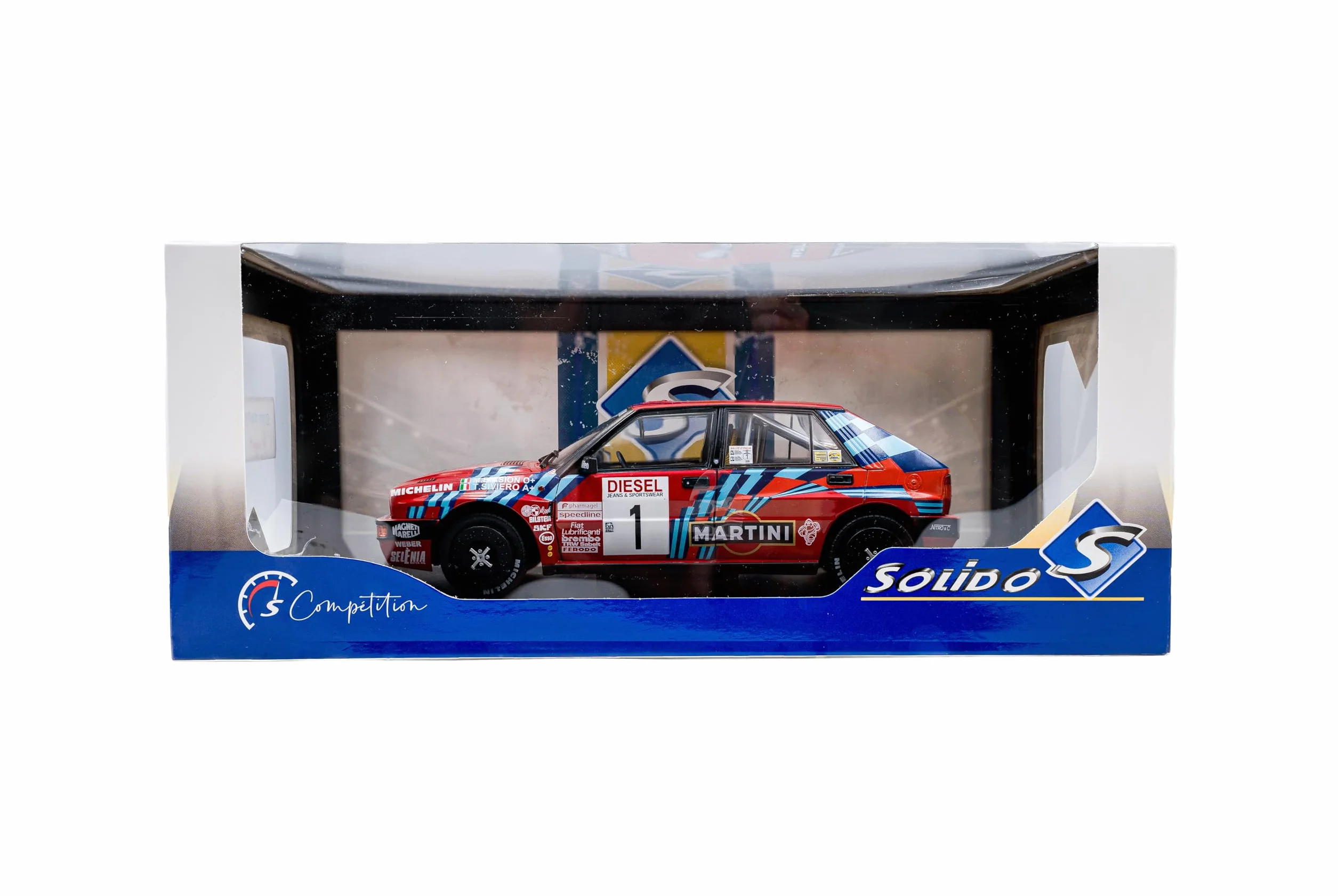 Solido Lancia Delta HF Integrale #1 1:18 Diecast Model Rosso
