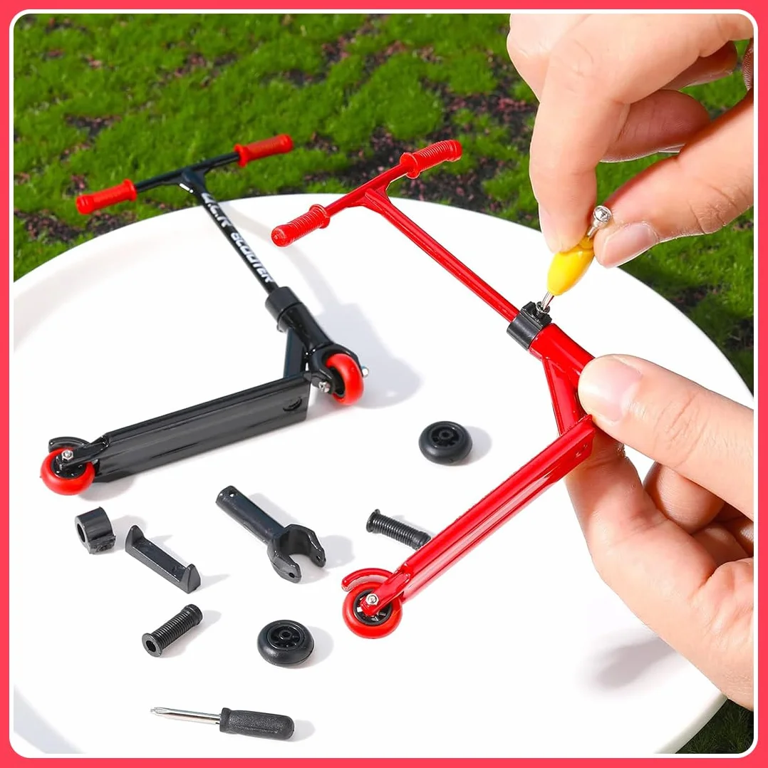 4 pezzi Mini monopattino, mini skateboard, skateboard da dito, per bambini, bomboniere, riempitivi per fotografie