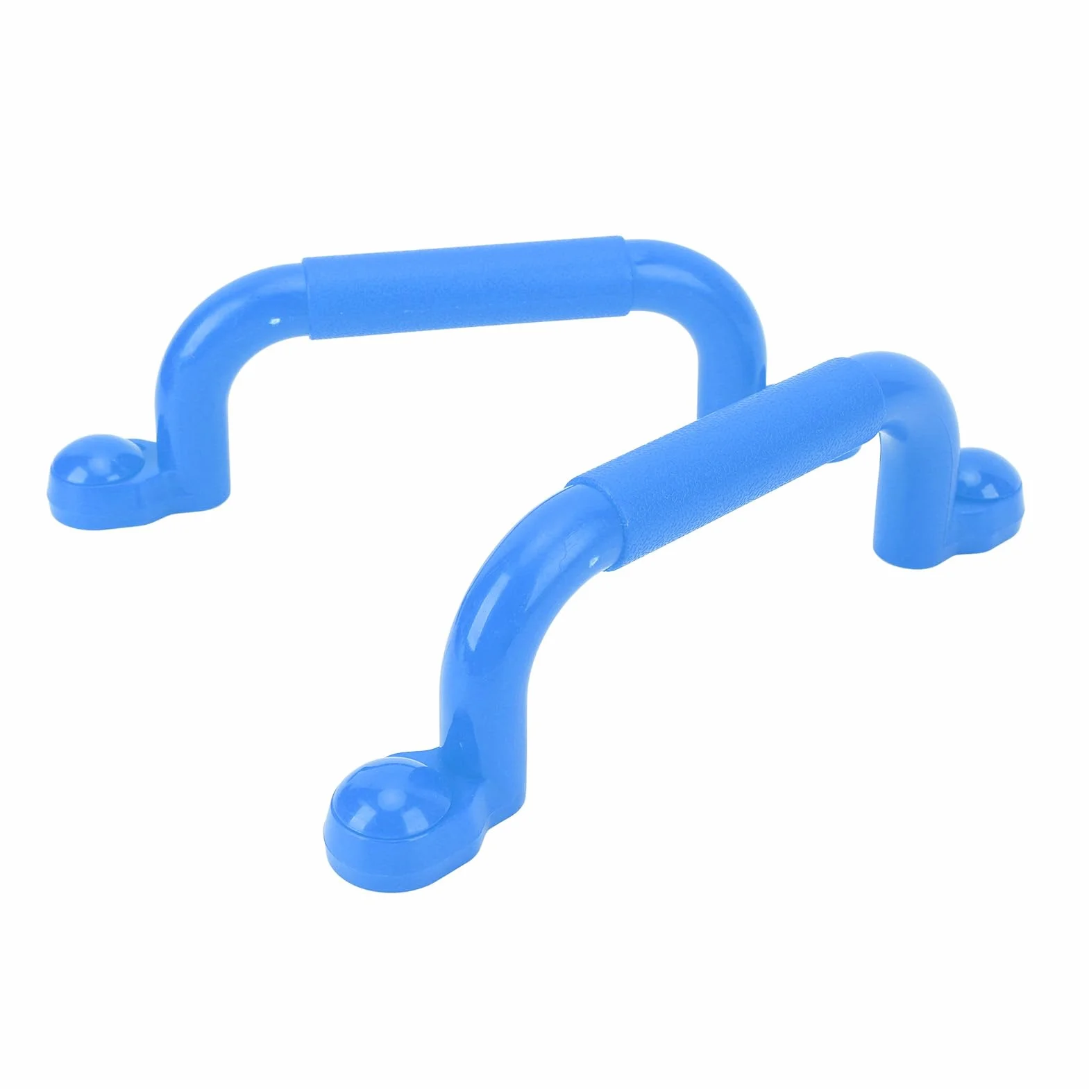 1 paio di maniglie per parco giochi professionali, versatili, antiscivolo, robuste e di grandi dimensioni, per strutture di arrampicata e casette da gioco. (Blu)