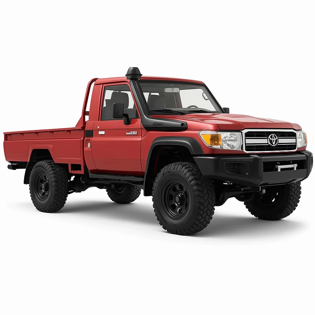 Toyota Land Cruiser | Auto RC telecomandato 1:12 | 4WD Crawler Pickup | Controllo 2,4 GHz 100 m | Luce LED | Li-Ion 7,4 V 500 mAh 30 min | Set completo RTR Offroad (Rosso)