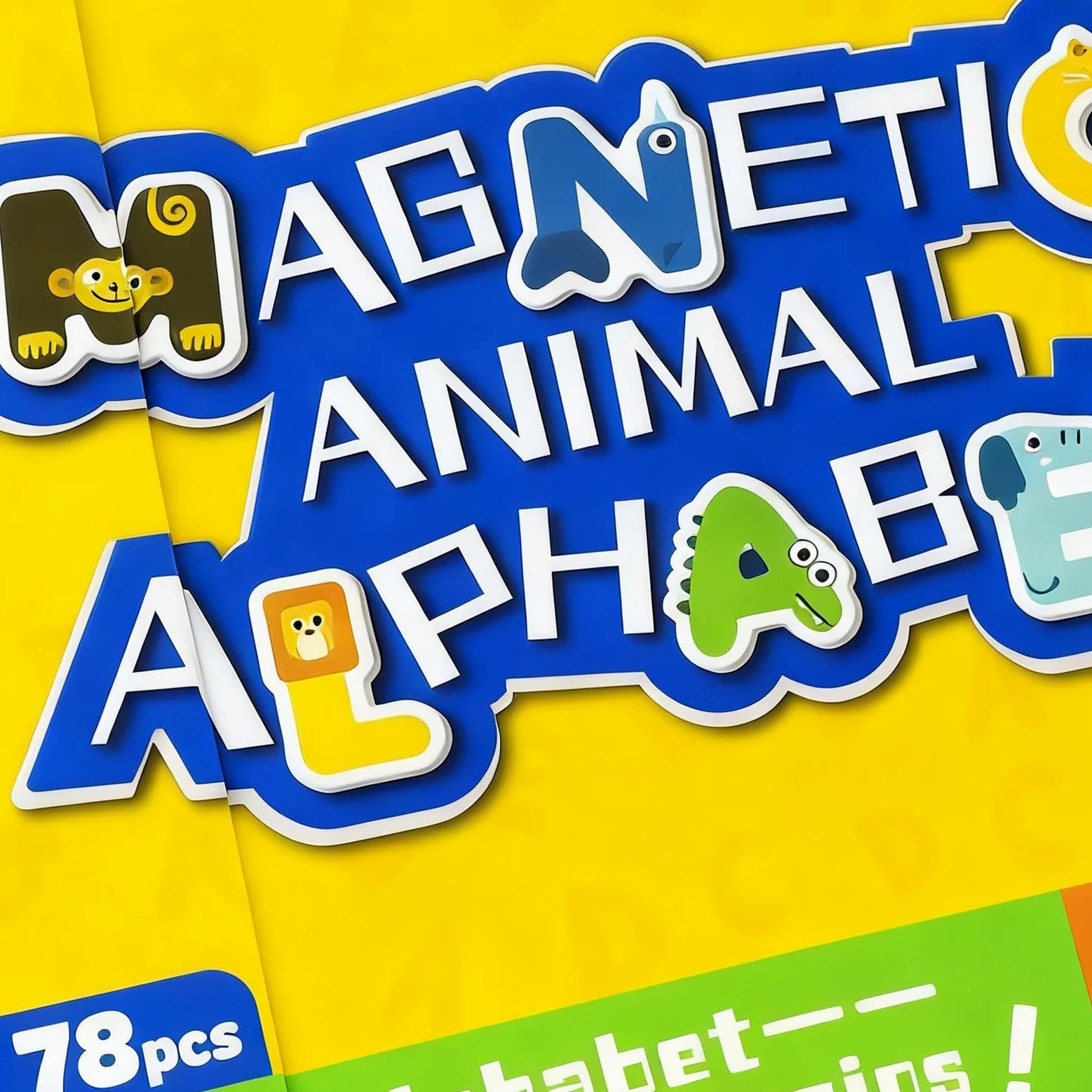 Lettere Magnetiche Animali Giocattolo Asilo | Magneti Frigo per Bambini 3+ Anni Ragazzi Ragazze Casa Scuola Lavagna Asilo Viaggio