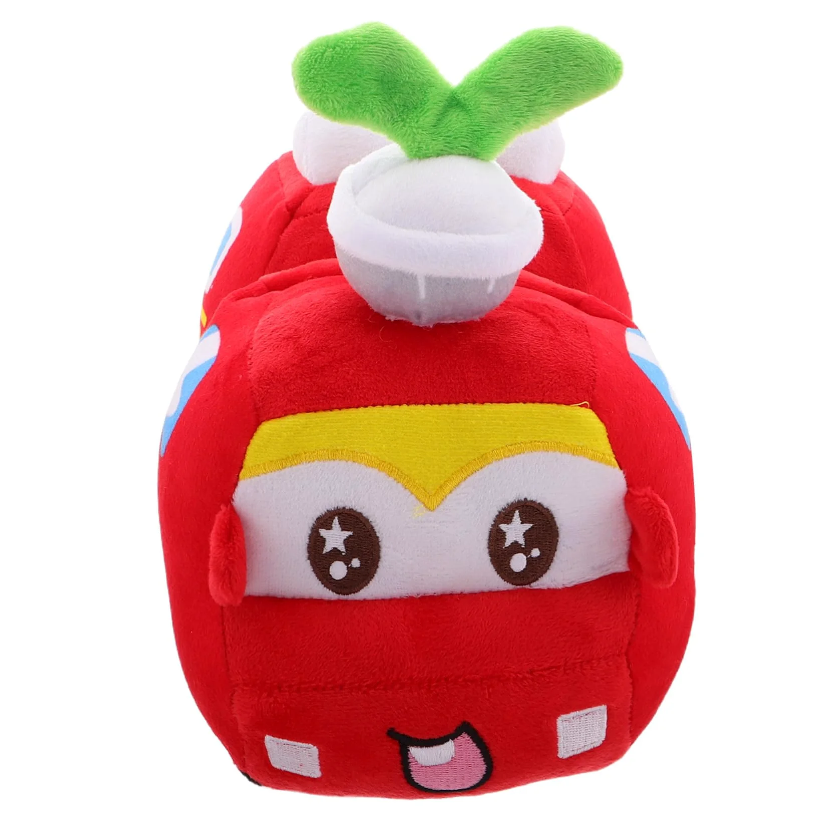 Peluche Camion dei Pompieri Rosso, Morbido, 20cm, per Bambini | Imbottitura in Cotone Pp, Stile Cartone Animato, per Camera da Letto, Regalo per Feste e Compleanni
