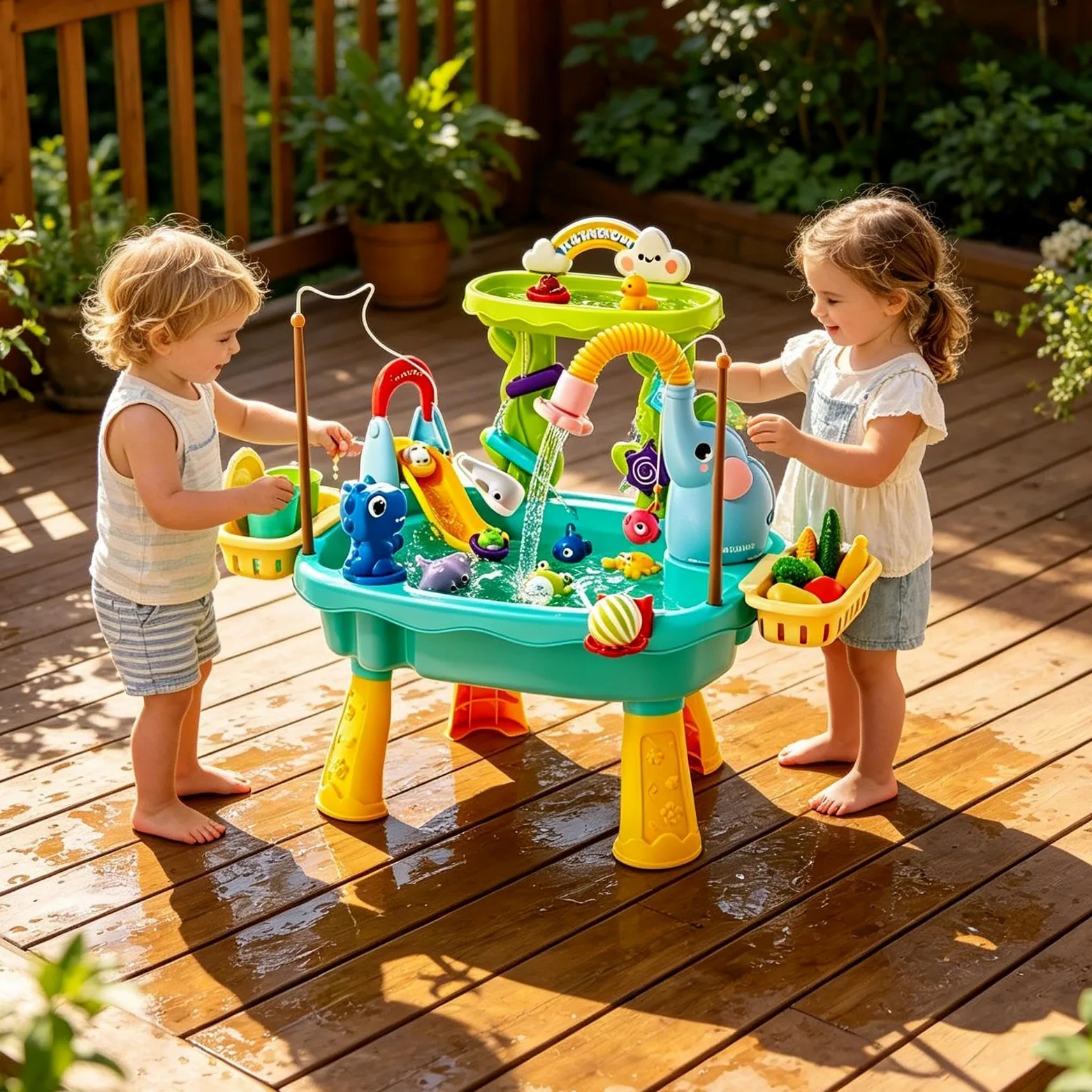 Tavolo Acqua Bimbi Giochi d' | Giocattolo Acquatico Da Esterno Per Bambini Prescolari Cortile Patio Spiaggia Campeggio Asilo Casa Bagno Sala Giochi Vacanze