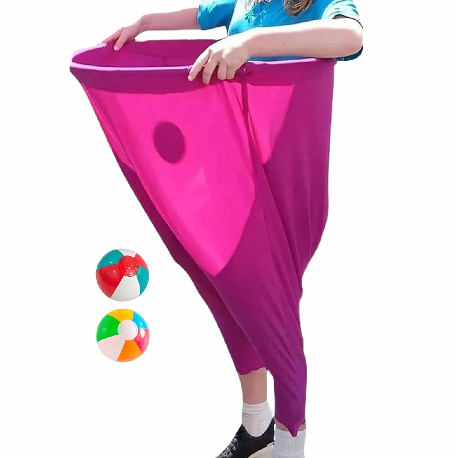 Granny Pants Yard Game Bambini, Set Di Giochi Di Cattura, Con 2 Palline Rimbalzanti E Pantaloni Elastici Giganti Divertenti Per Parchi Festival Raduni Familiari E Prati Scolastici