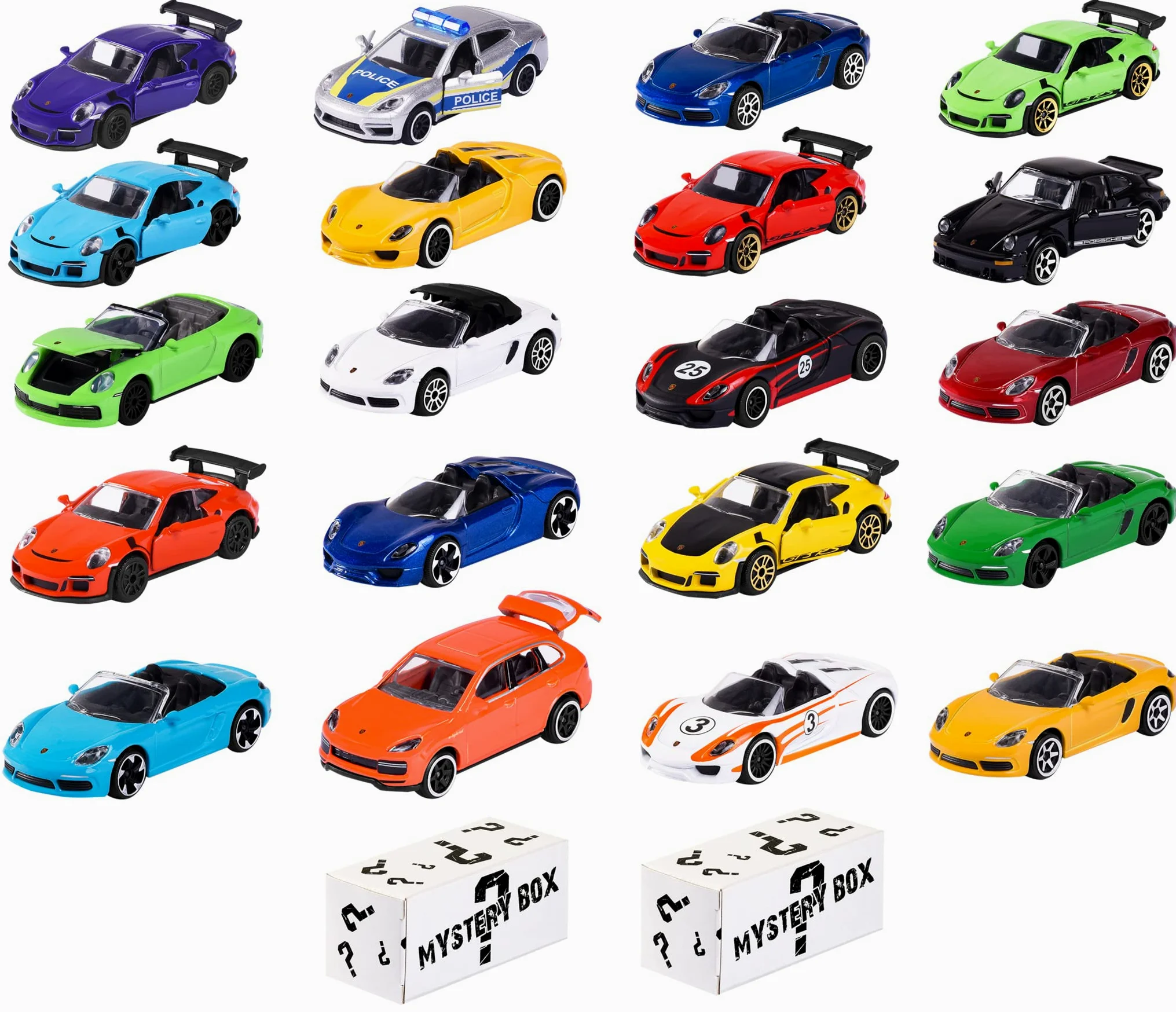 Majorette - Porsche Discovery Pack 20+2 Auto, 212058601, + 3 anni, scala 1:64