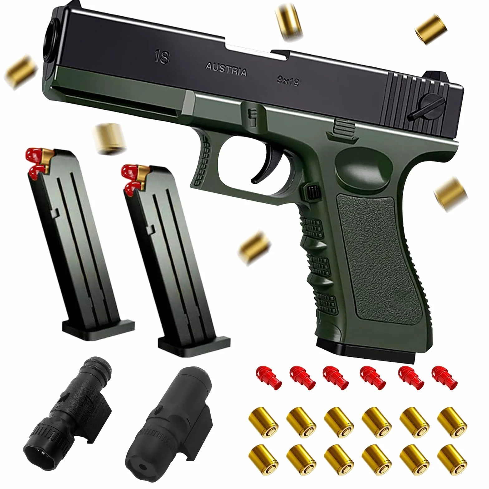 Pistola Giocattolo Realistica, Pistole Giocattolo di Schiuma Blaster a Proiettile Morbido, Soft Bullet Toy Gun Desert Eagle per il Gioco All'interno e All'aperto, Regali di Compleanno per 14+