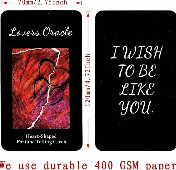 Love Oracle Cards, 80 Tarocchi dell'amore Twin Flame Oracle Deck, Mazzo Romanticamente Carico