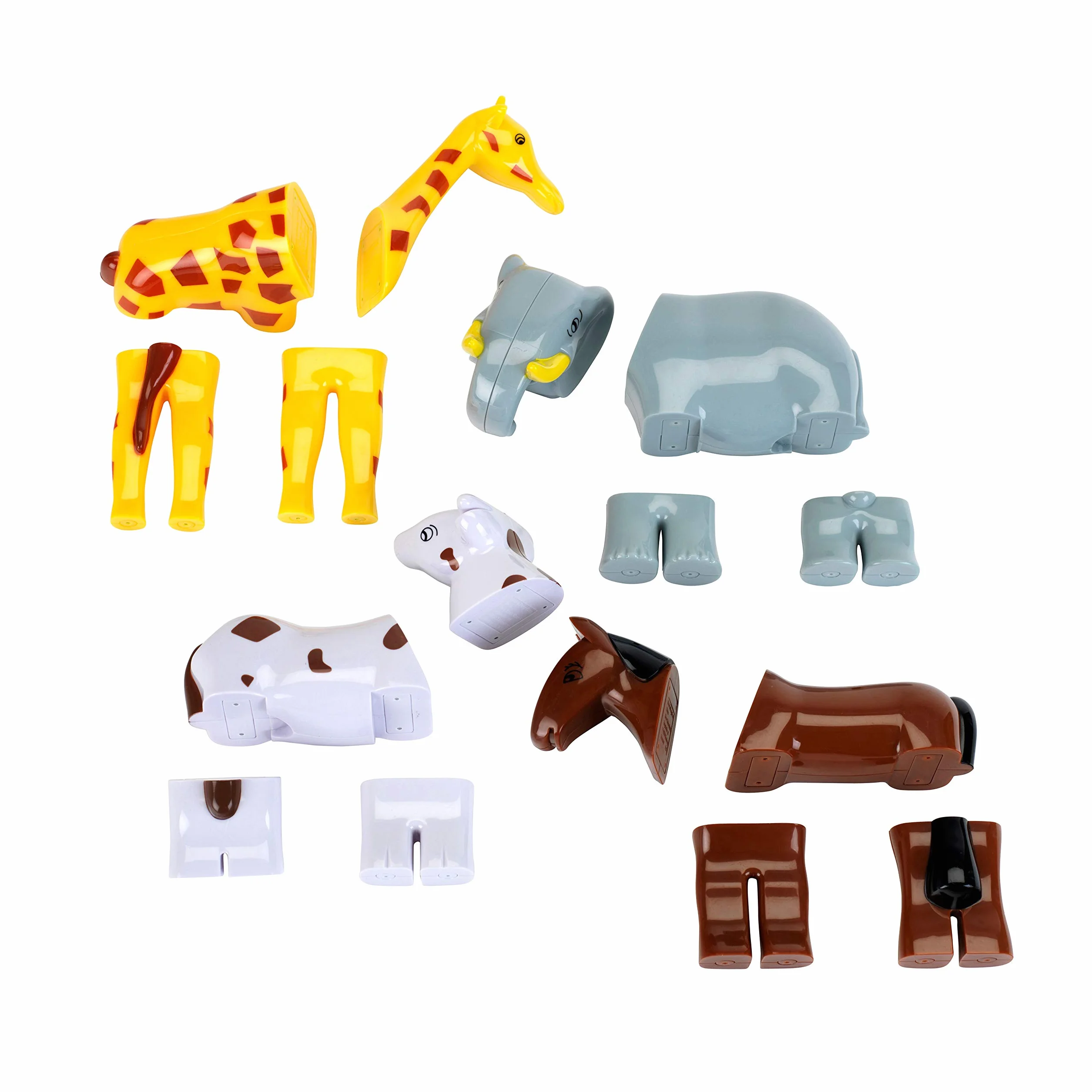 Theo Klein 71 Funny Puzzle Puzzle Magnetico in Astuccio, 4 Animali, I Pezzi del Puzzle vengono collegati tra Loro Tramite Calamite, Giocattolo per Bambini a Partire da 1 Anno