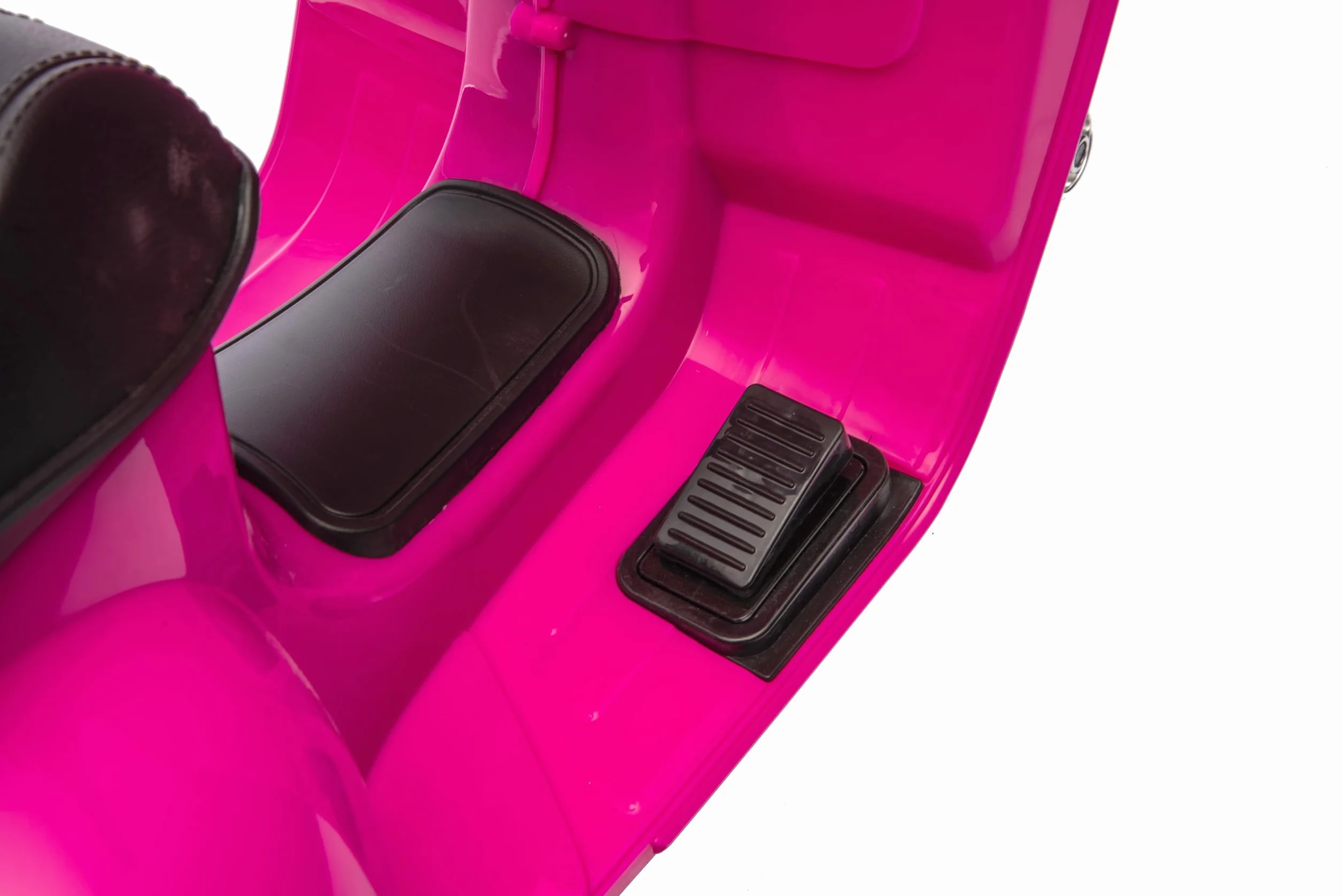 TOYSCAR Moto Elettrica Bambini Mini Vespa Elettrica per Bambini 18-36 Mesi, Moto per Bambini 6V con Licenza Ufficiale Piaggio, Luci LED, Clacson, Pedale, Ruote Stabilizzatrici (Rosa)
