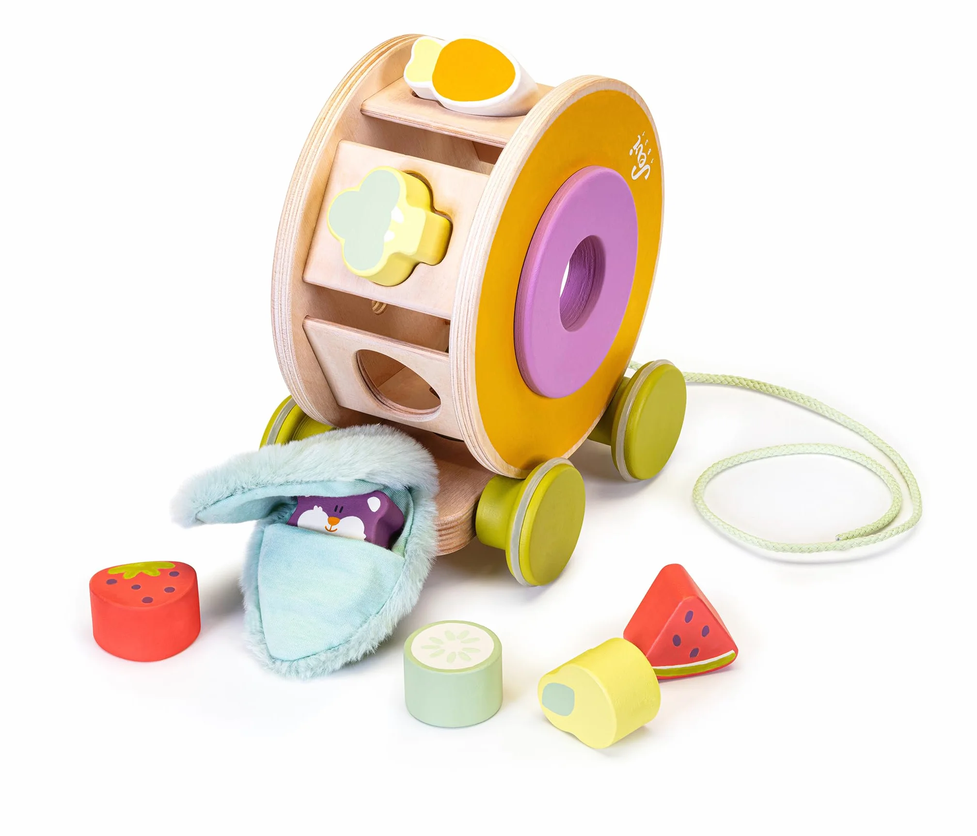 Trainabile Criceto (8 pz) Sevi | Giochi in legno educativi bambini 0+ 1+ 2+ | 23x20x13cm | Primi giochi | modello 83133