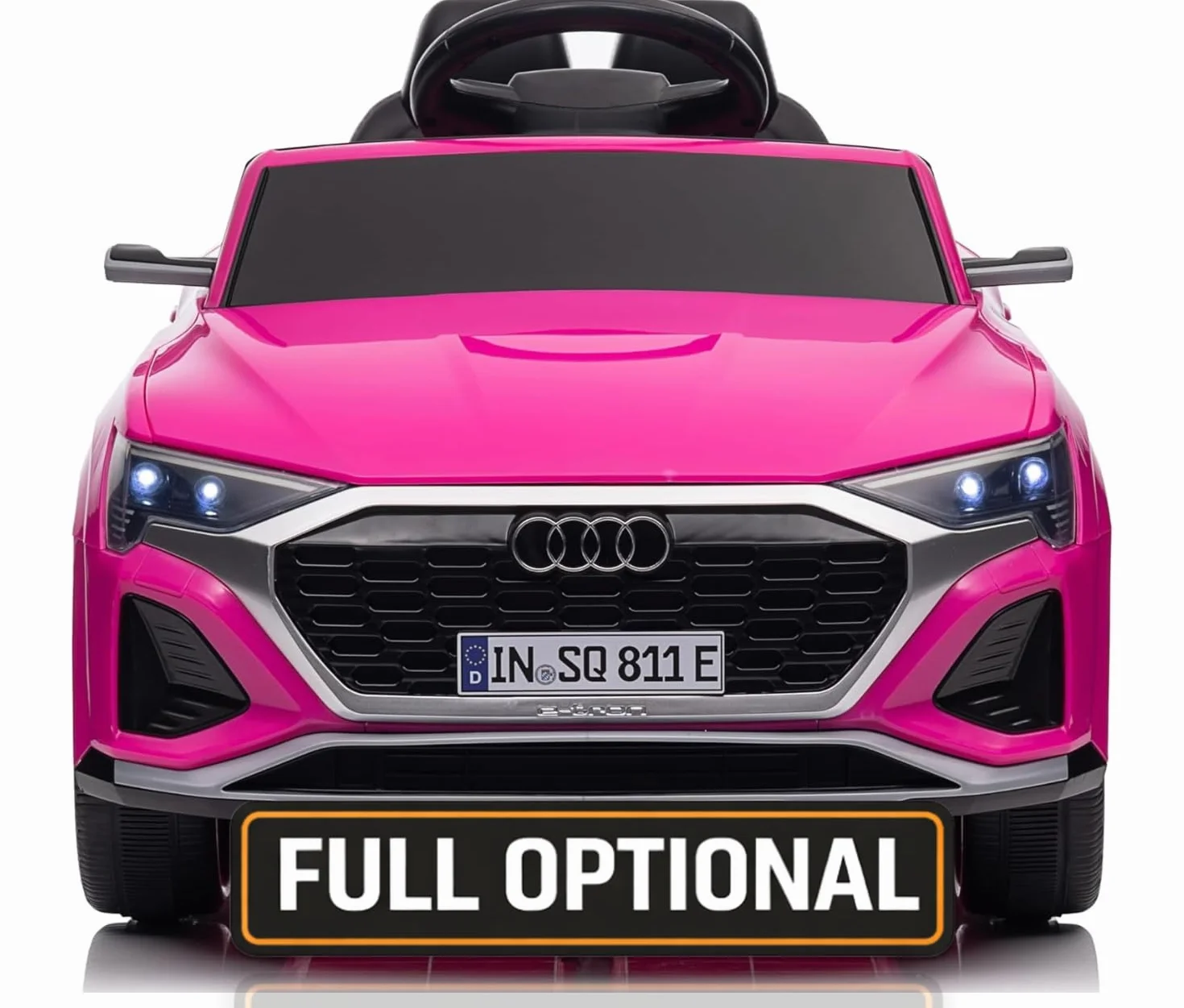 Audi SQ8 e-tron Sportback 12V Auto Elettrica per Bambini con Licenza Ufficiale Due Motori Telecomando Rosa