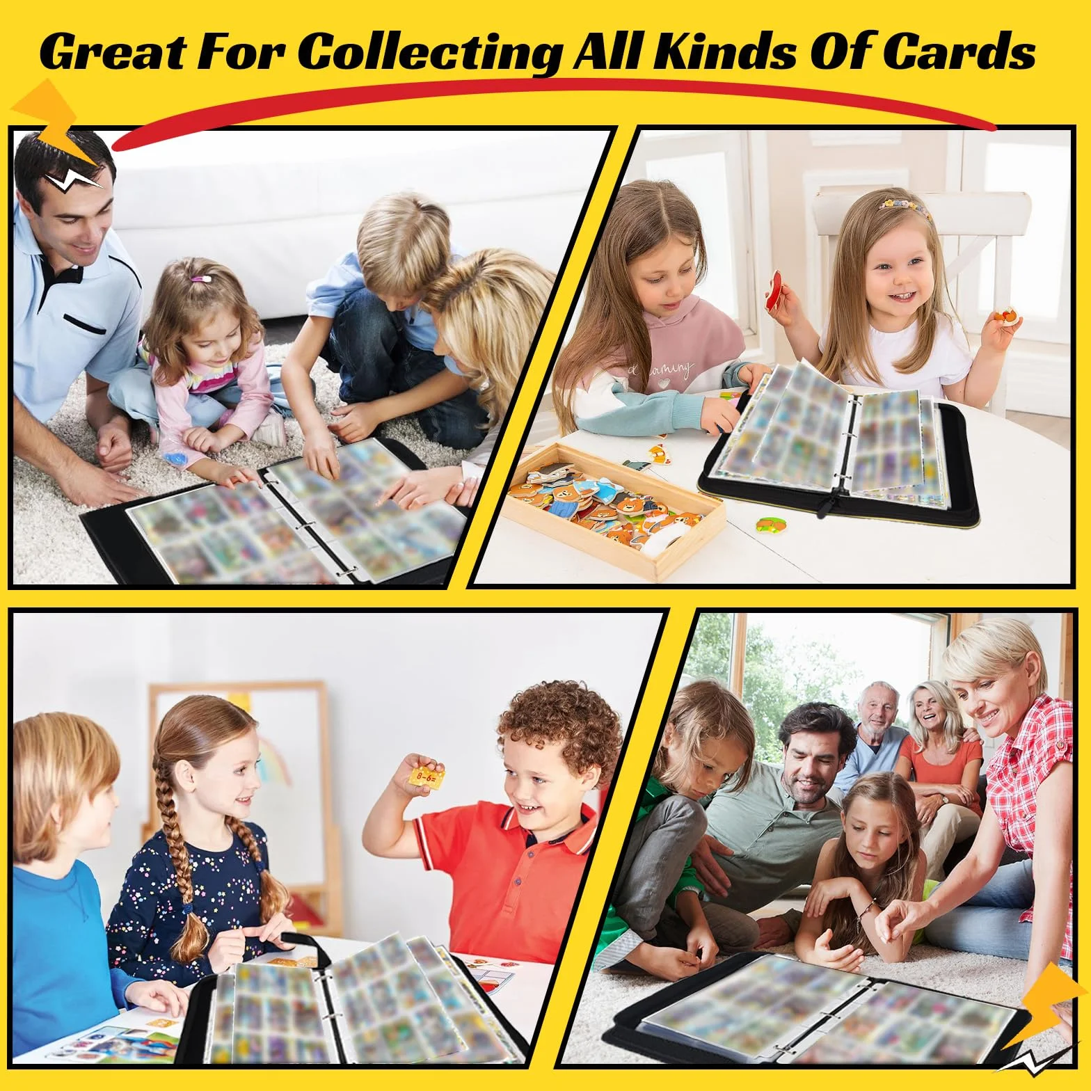 Album Porta Carte, 900 Tasche Album Carte Collezionabili, 50 Raccoglitore Di Carte, PU Libro Porta Carte Impermeabile