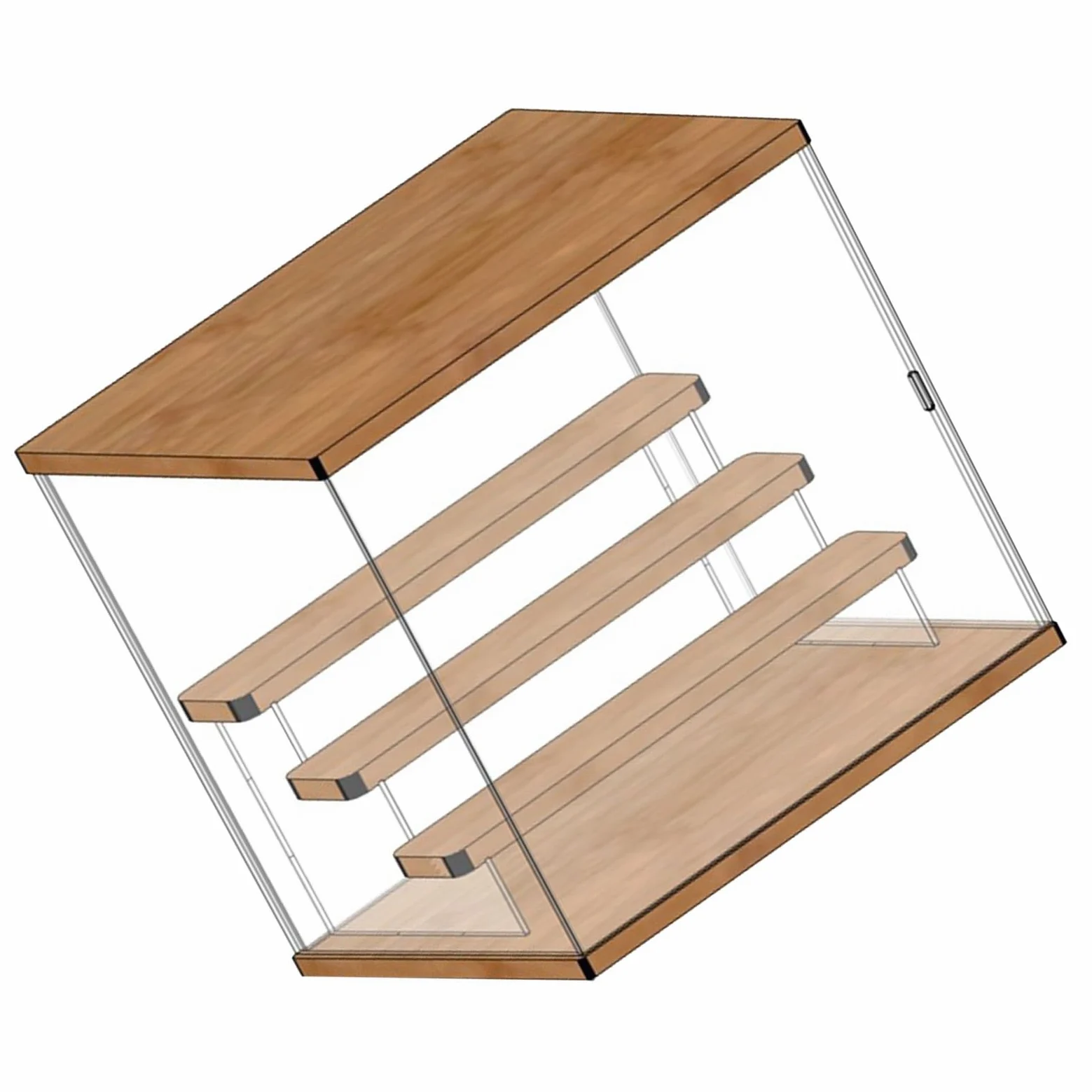 Zerodis Acrylic Action Figure Display Case, Portacompositi in Plastica (4